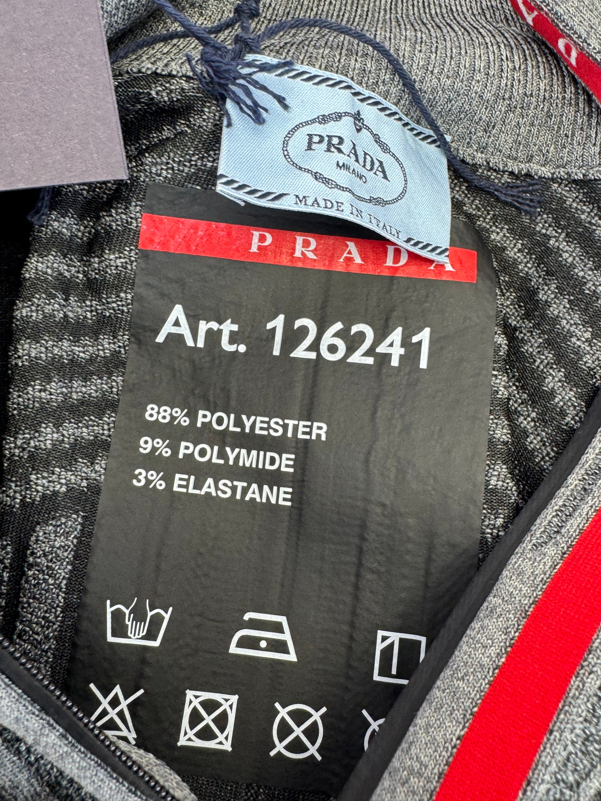 Prada Techno Knit Turtleneck Women's Pullover Large