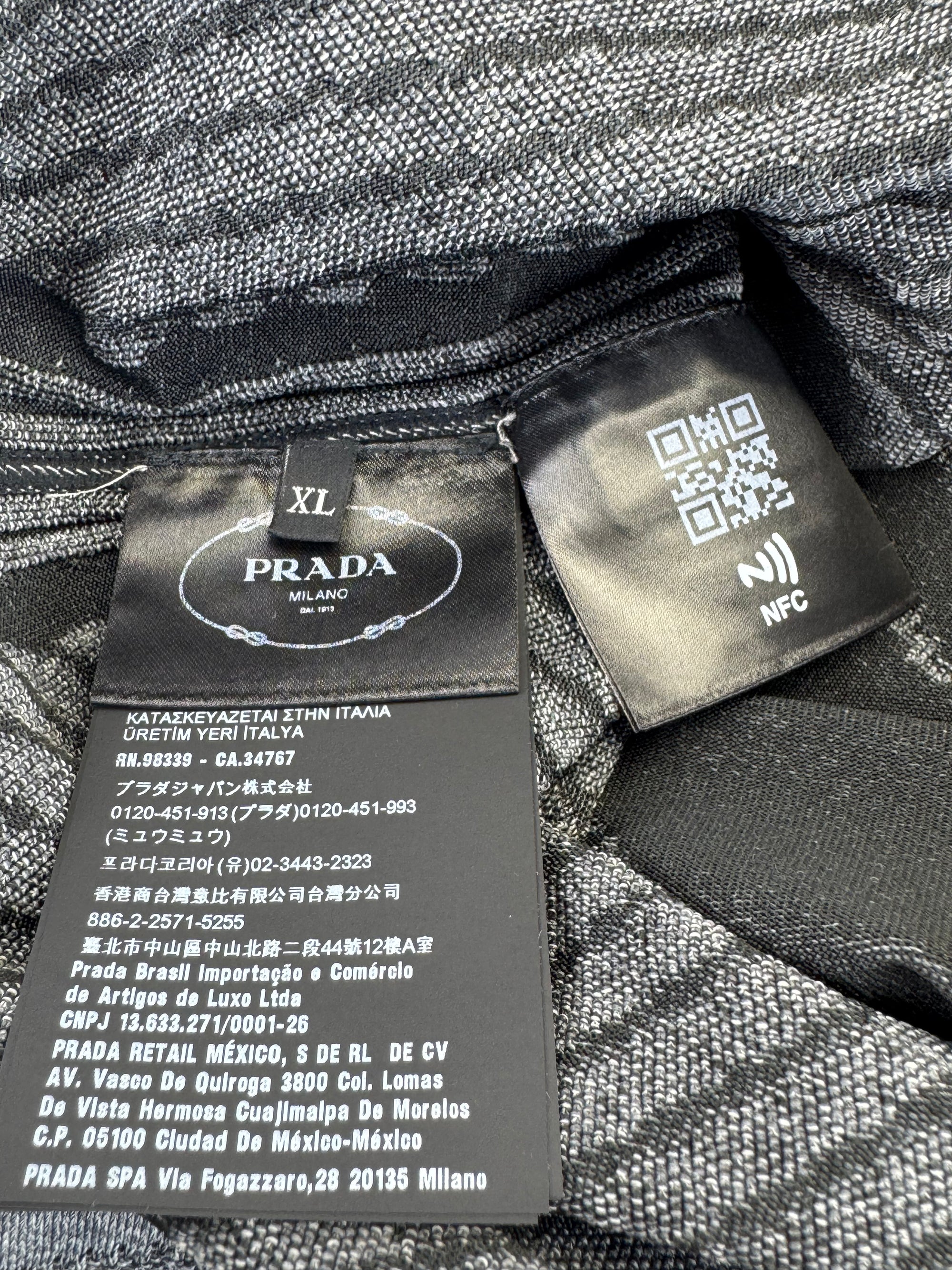 Prada Techno Knit Turtleneck Women's Pullover Large