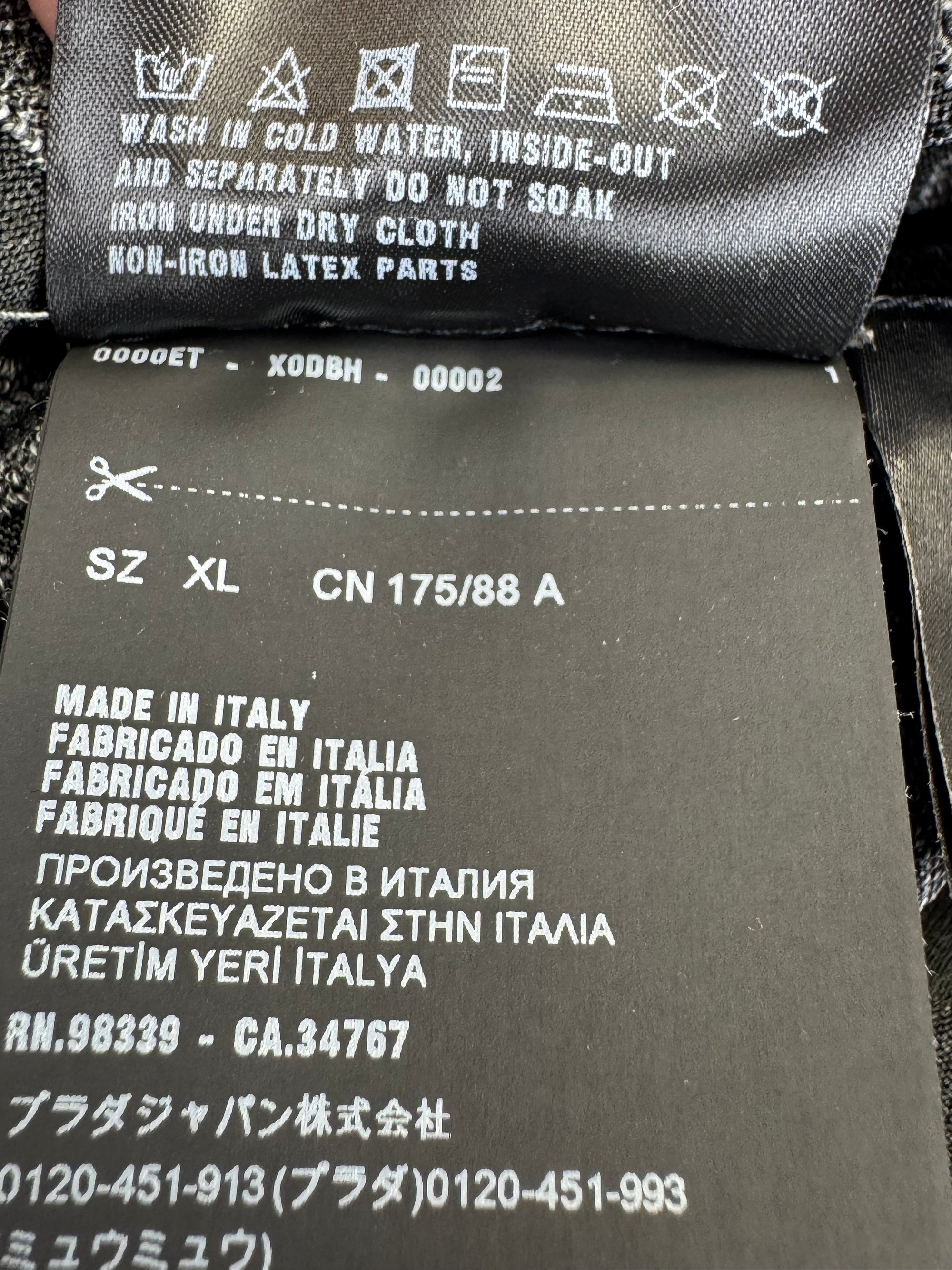 Prada Techno Knit Turtleneck Women's Pullover Large