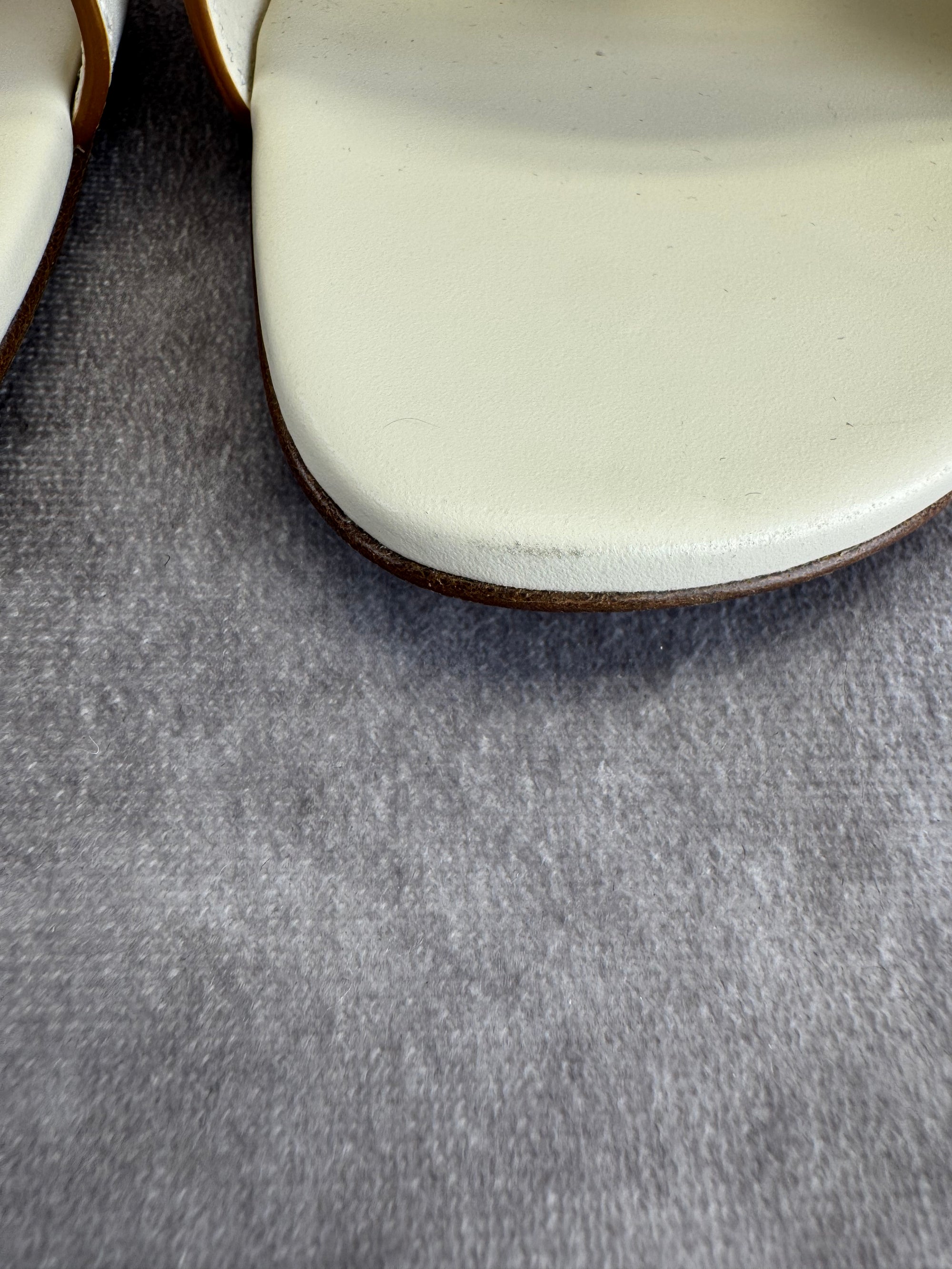 Dior D-Club Cut Out Leather Slide Sandals 42