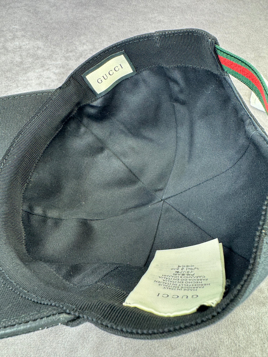 Gucci GG Interlocking Web Canvas Baseball Cap