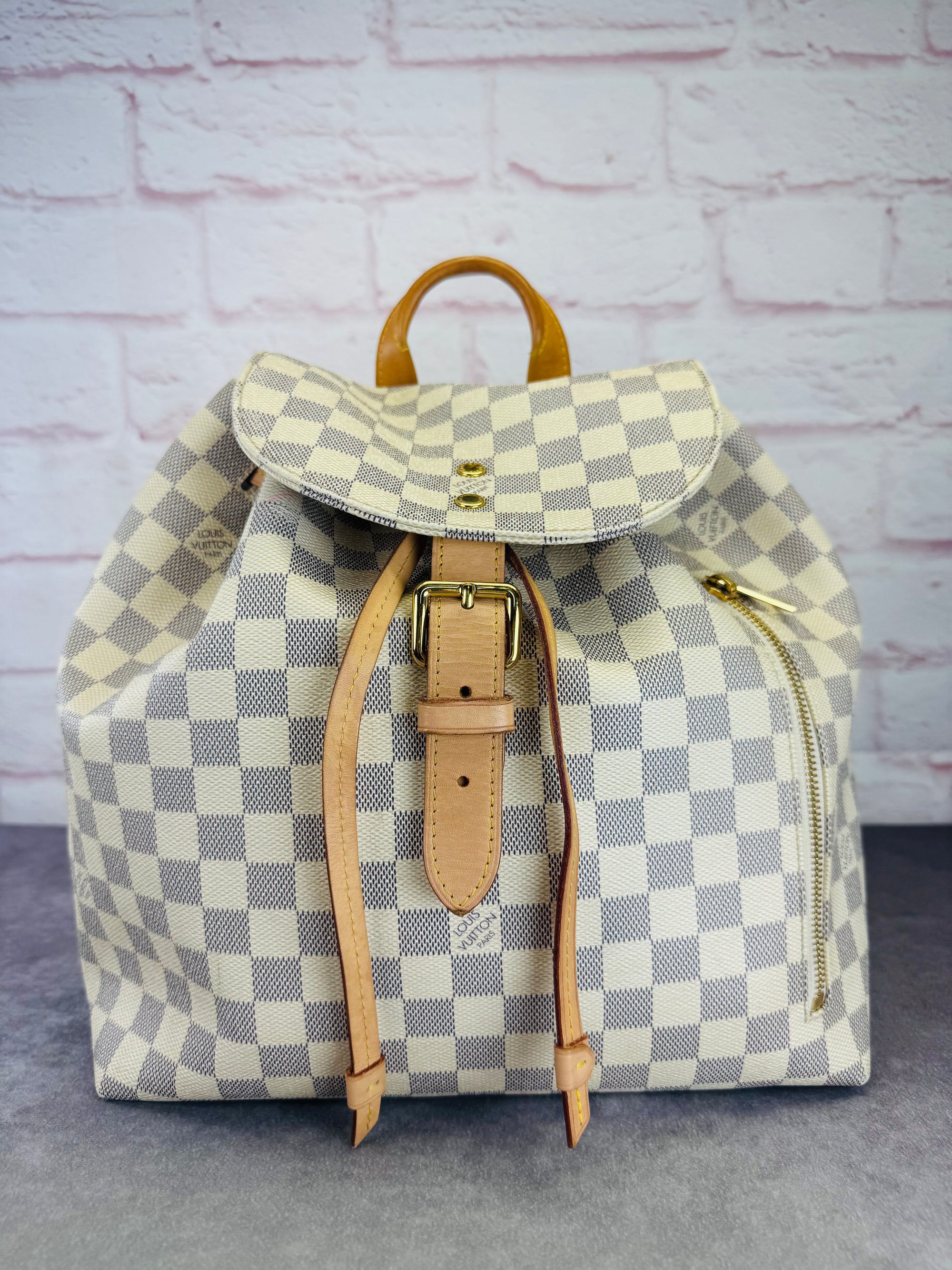 Louis Vuitton Sperone Damier Azur Canvas Backpack
