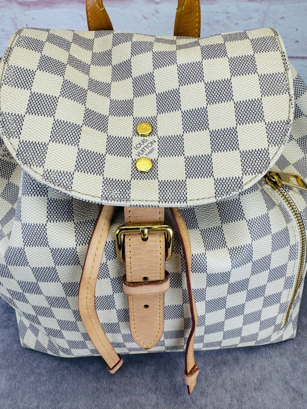 Louis Vuitton Sperone Damier Azur Canvas Backpack