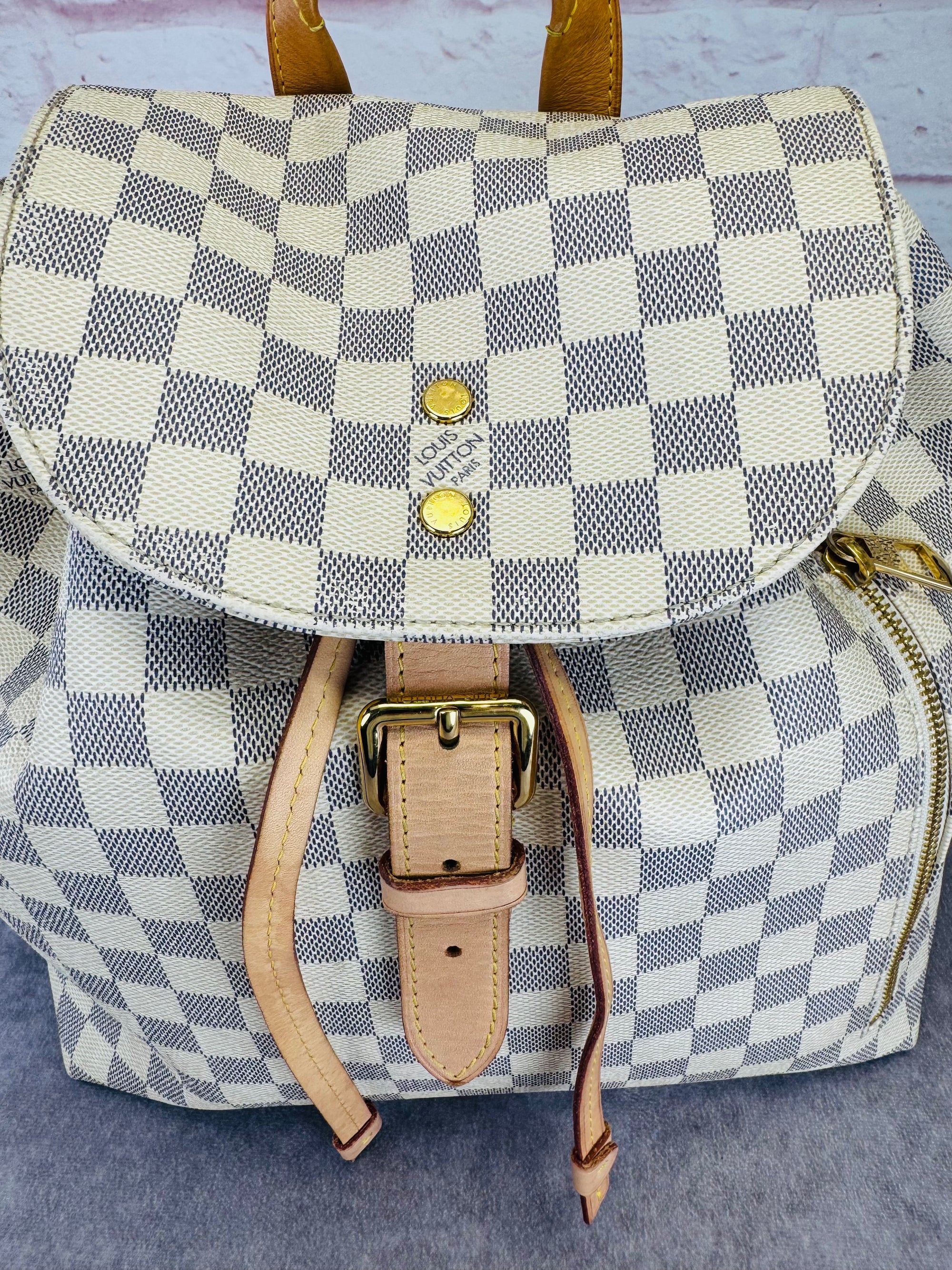 Louis Vuitton Sperone Damier Azur Canvas Backpack