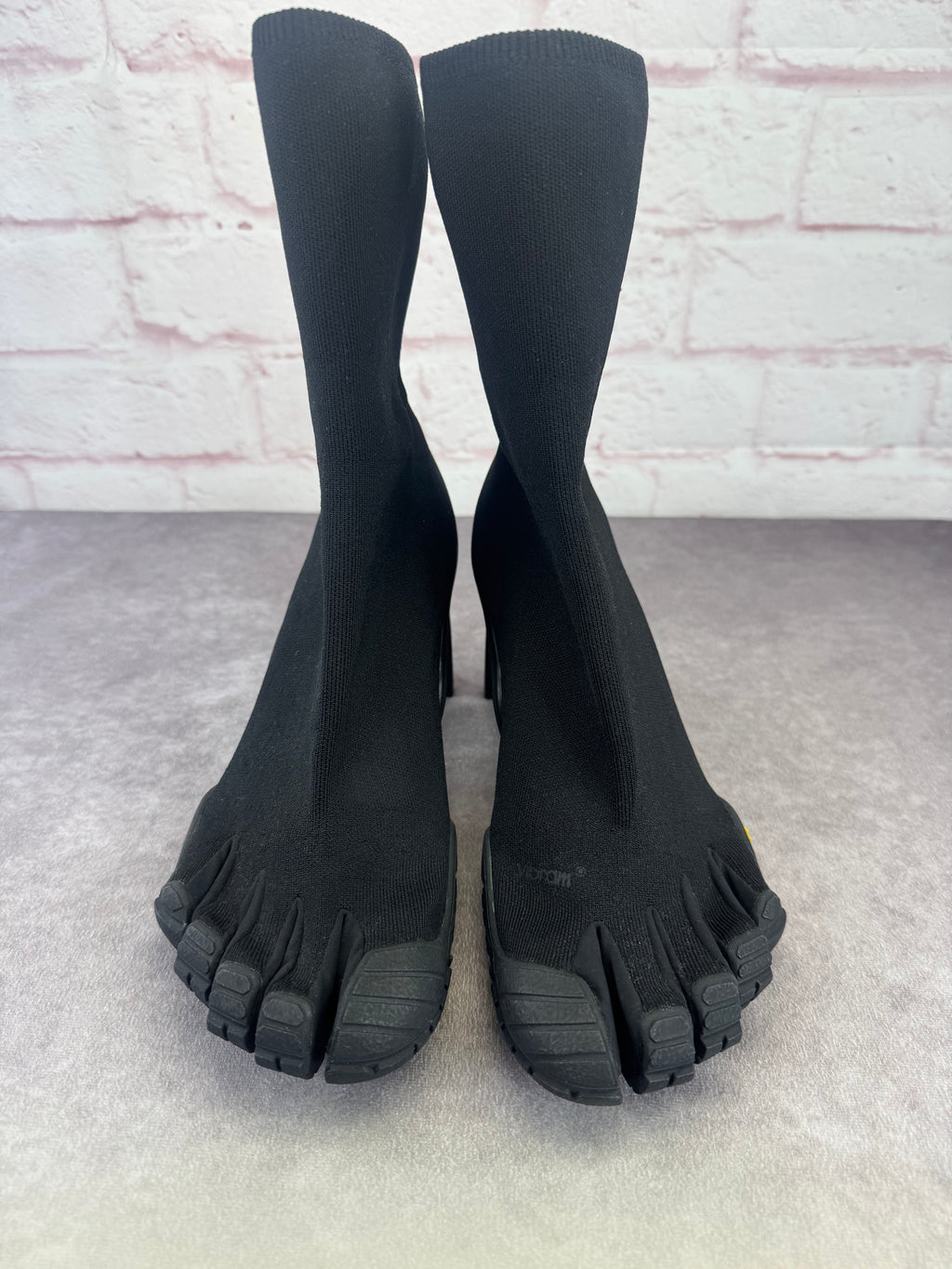 Balenciaga x Vibram Toe Sock Heeled Boots 12