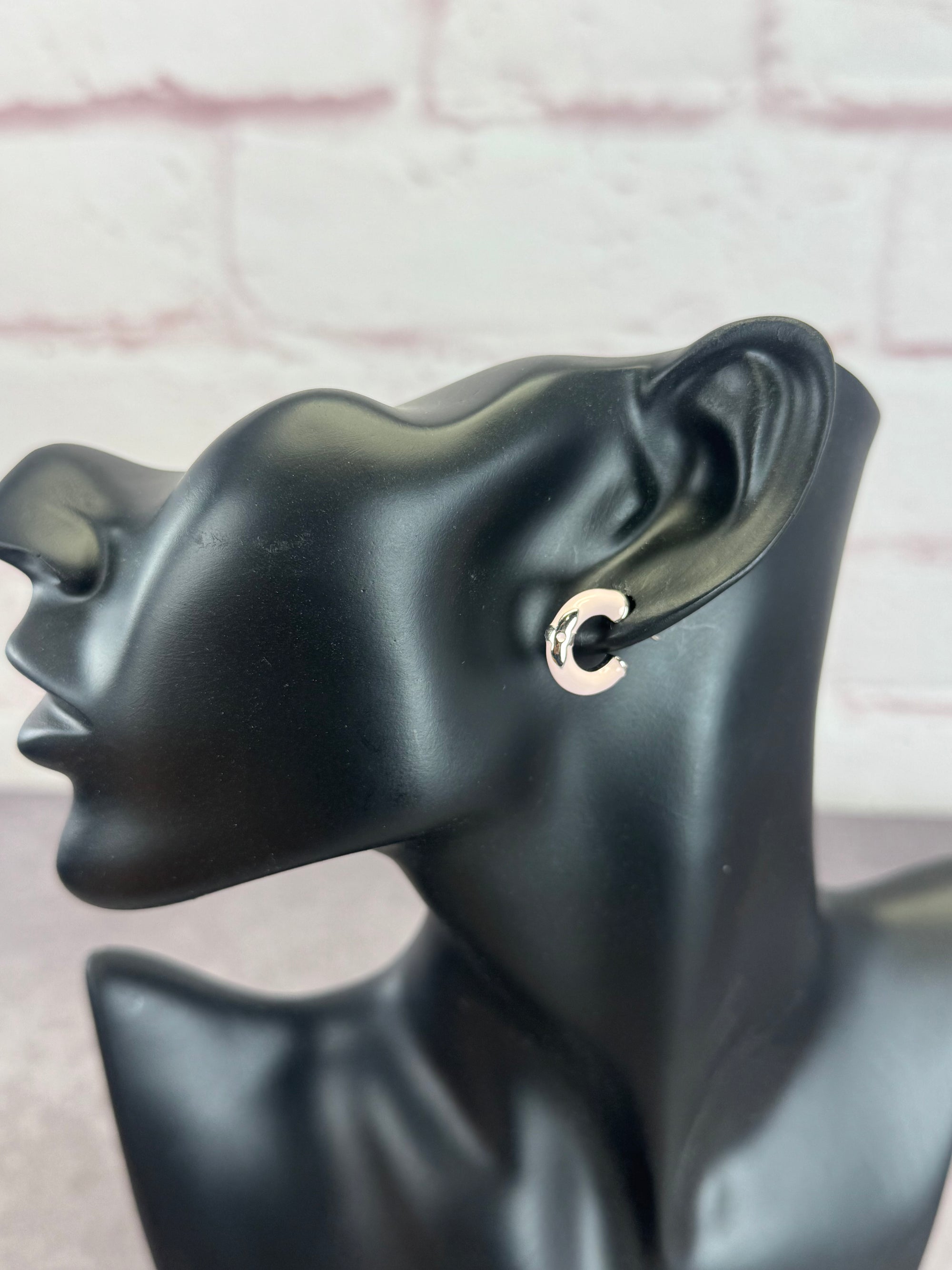 Louis Vuitton Pink Fleur Hoop Earrings