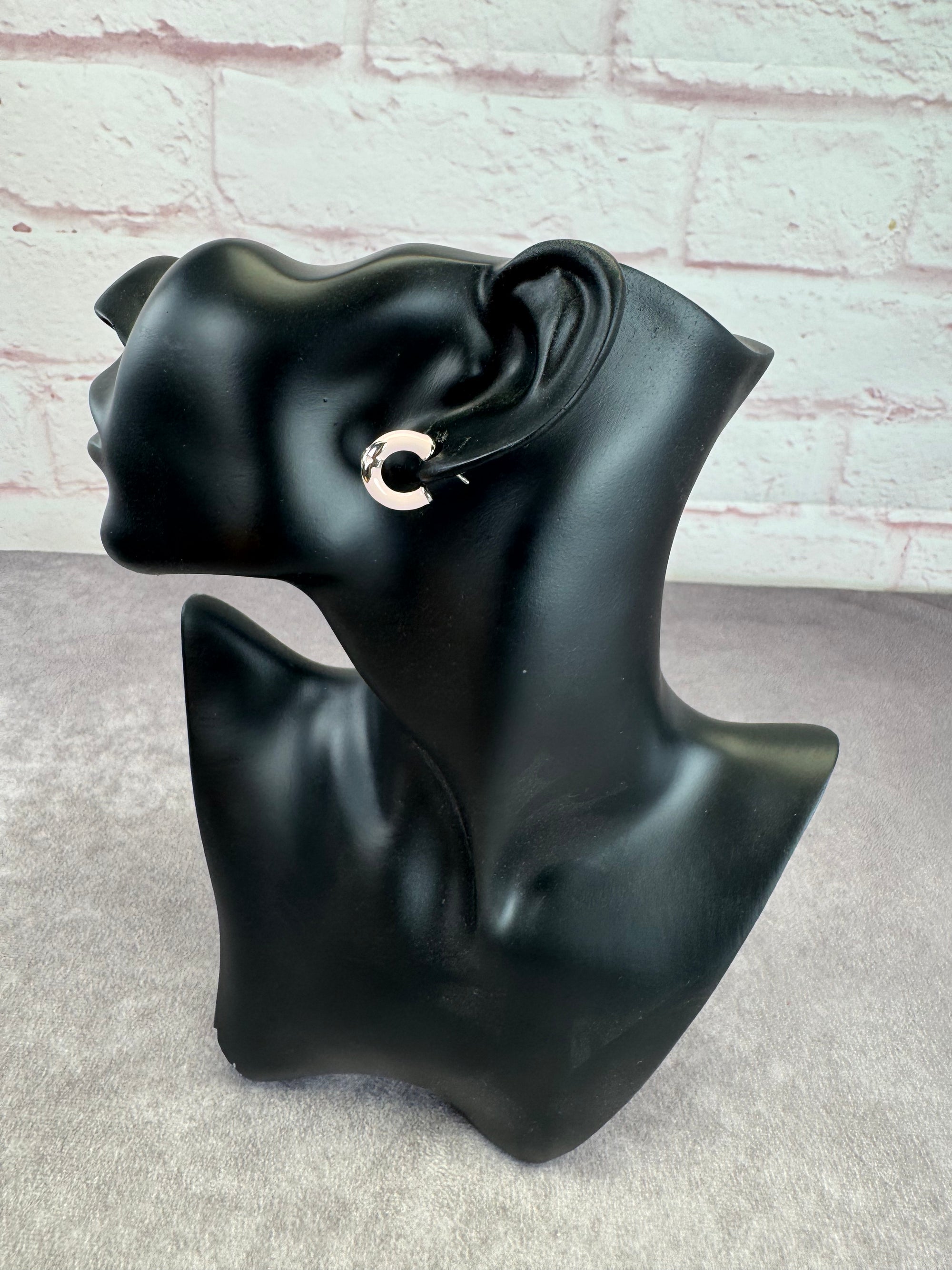 Louis Vuitton Pink Fleur Hoop Earrings