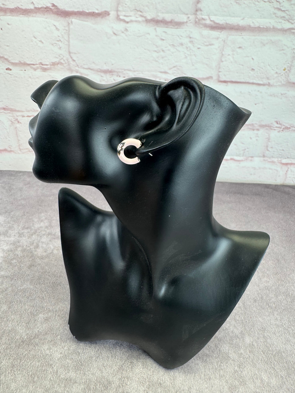 Louis Vuitton Pink Fleur Hoop Earrings