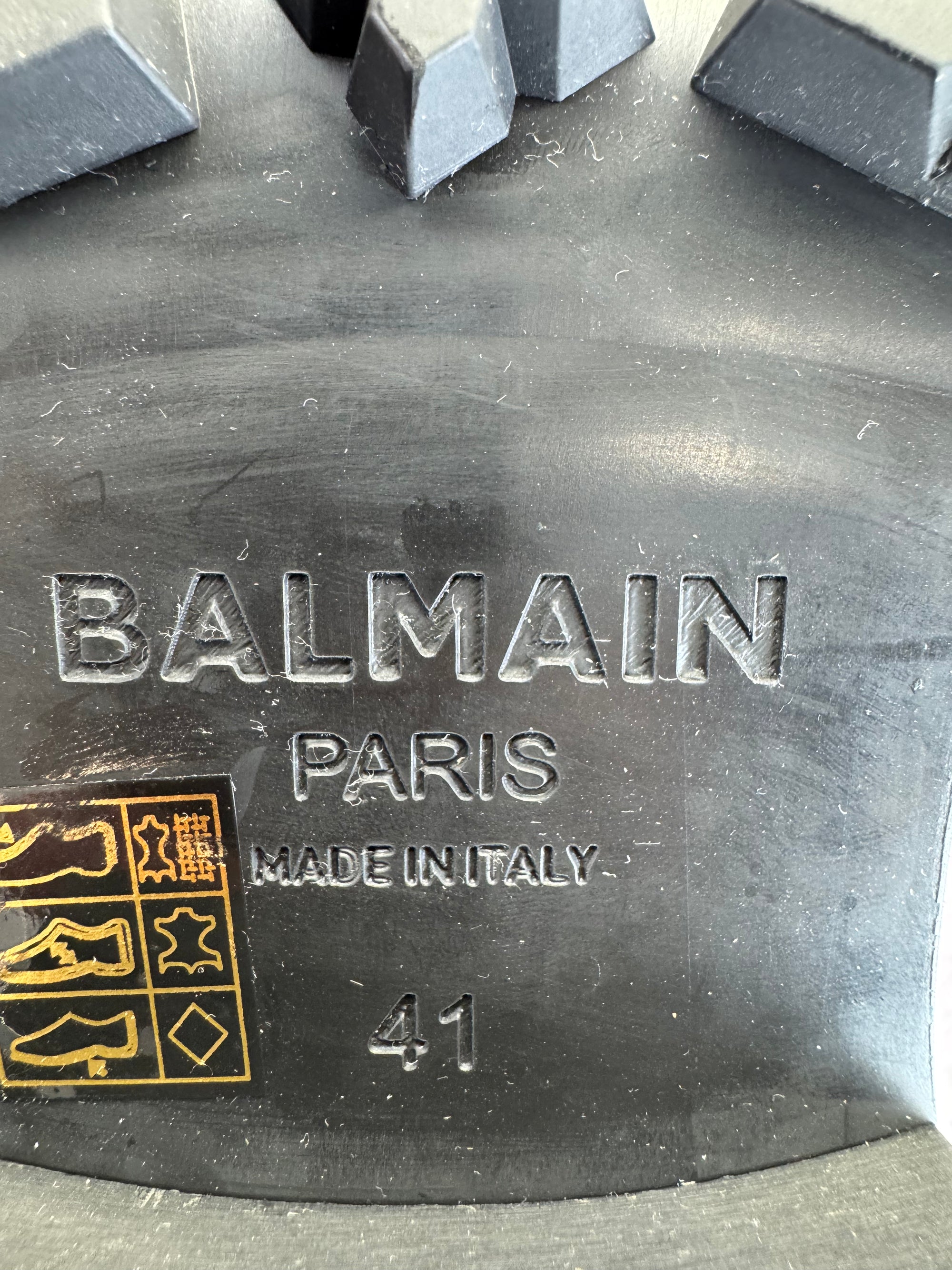 Balmain Jacquard Ranger Romy Lace Up Combat Boots 41