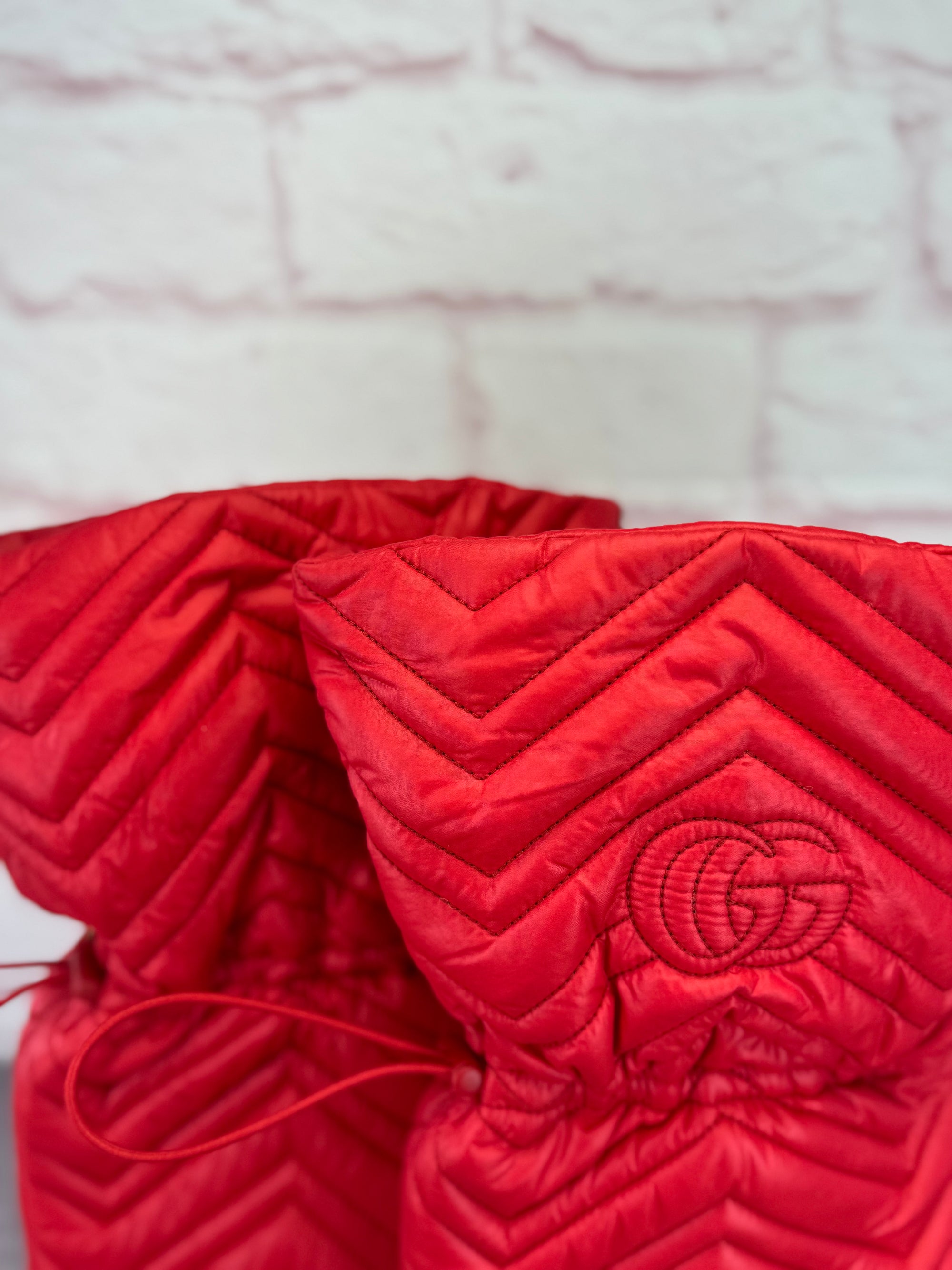 Gucci GG Matelasse Slouchy 95mm Quilted Nylon Heeled Boots 42