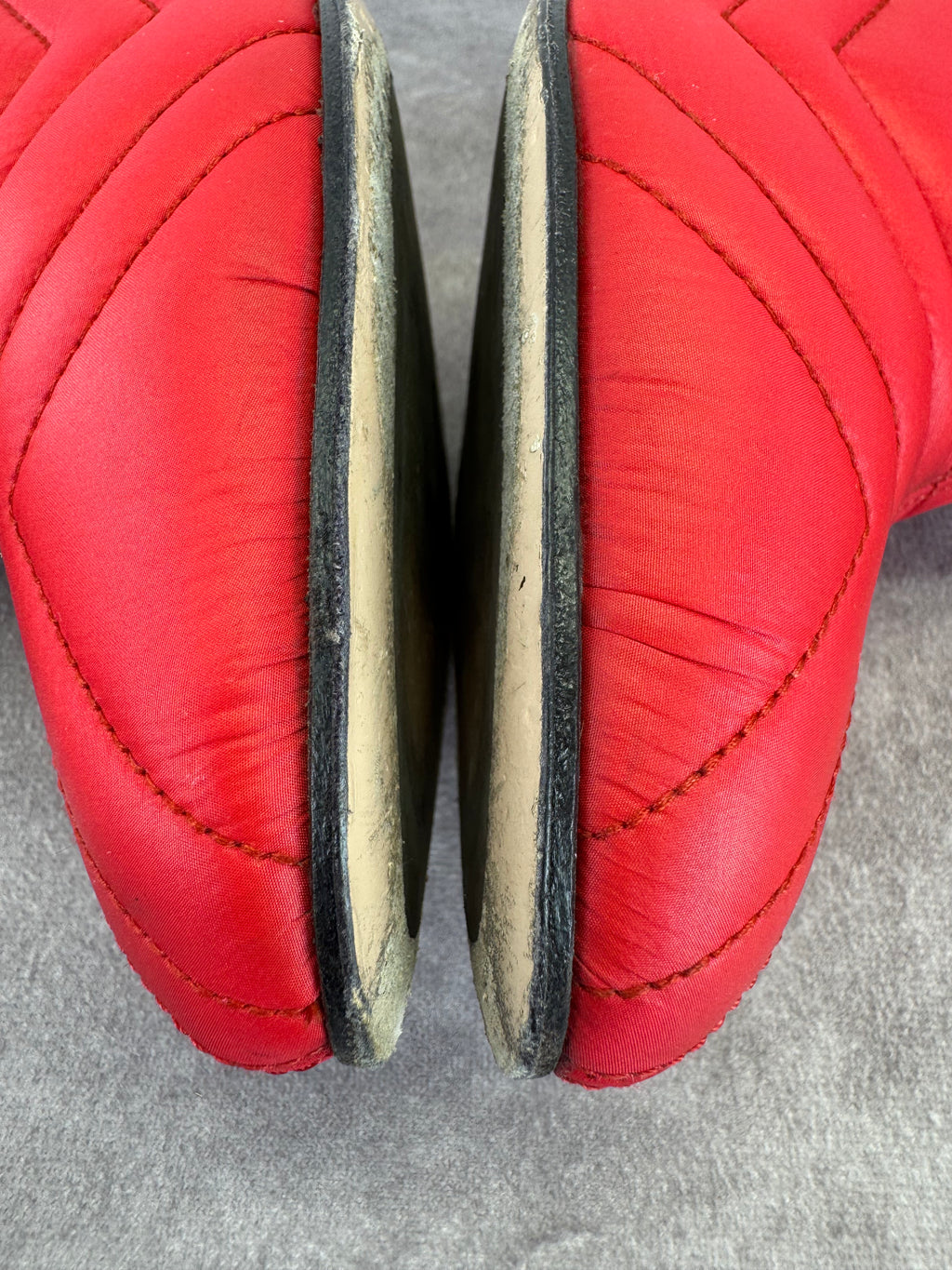 Gucci GG Matelasse Slouchy 95mm Quilted Nylon Heeled Boots 42