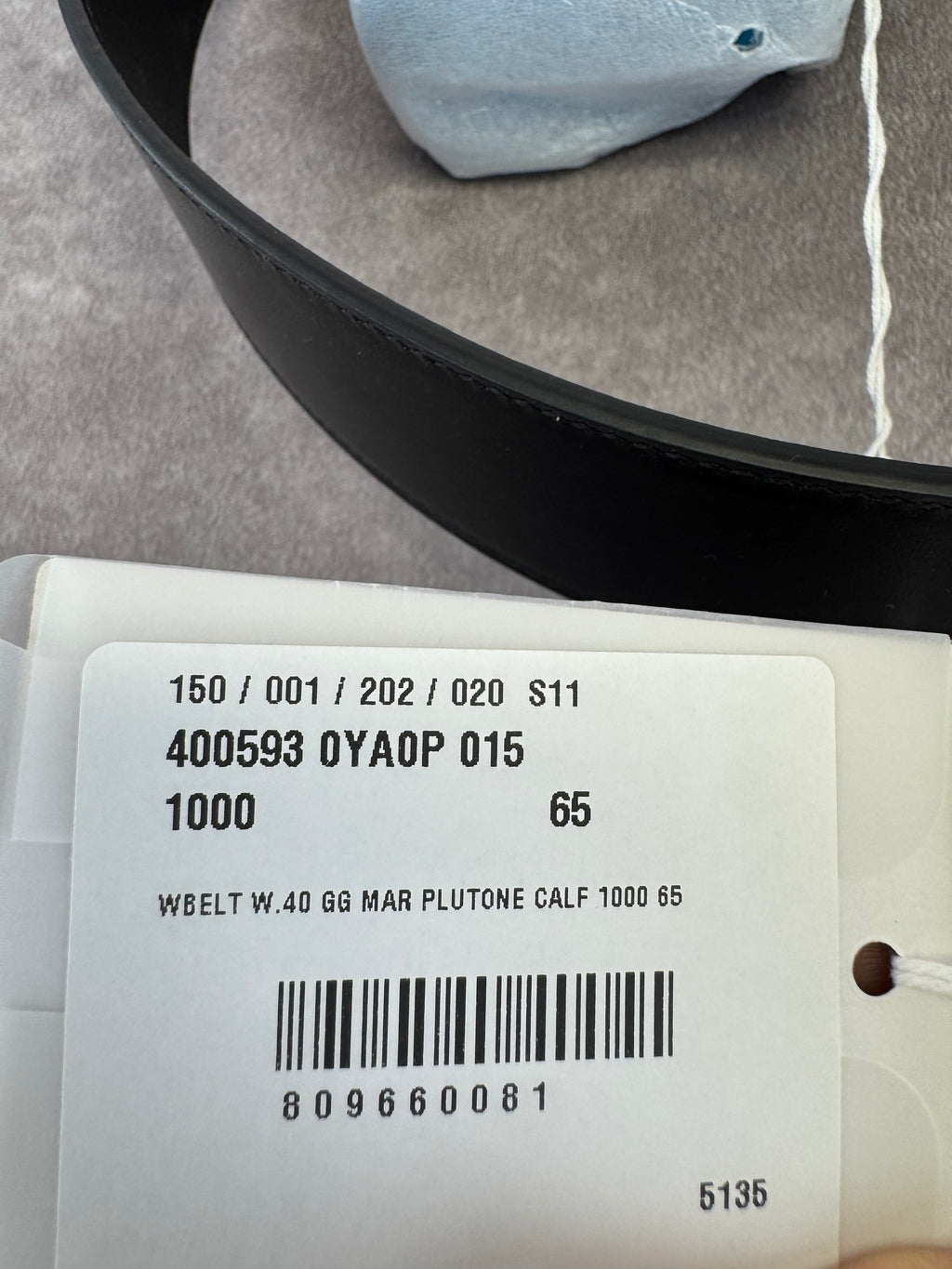 Gucci Black Double GG Marmont Wide Belt