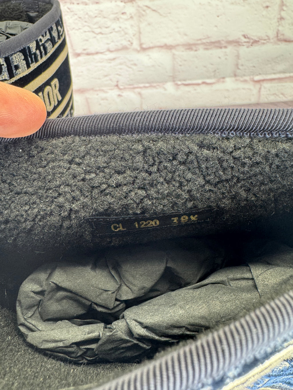 Christian Dior Velvet Oblique Granville Espadrille Boots 38.5