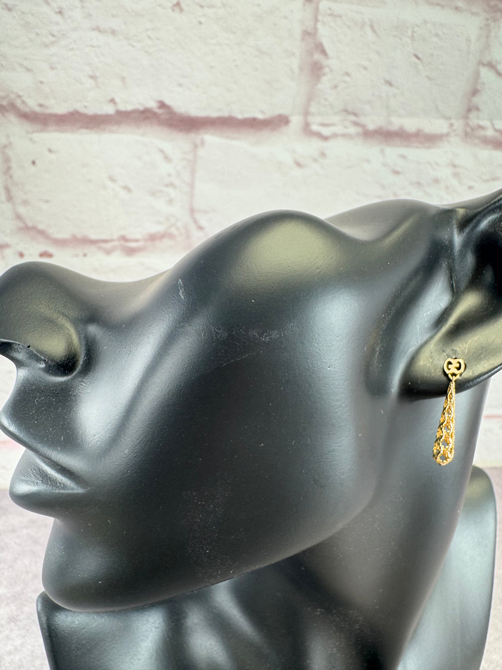 Gucci Diamantissima 18k Yellow Gold Small Drop Earrings