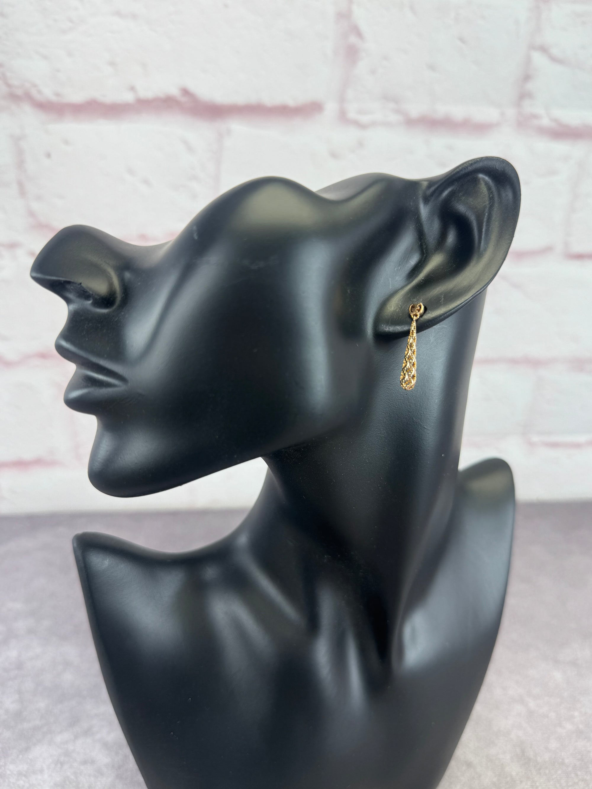 Gucci Diamantissima 18k Yellow Gold Small Drop Earrings