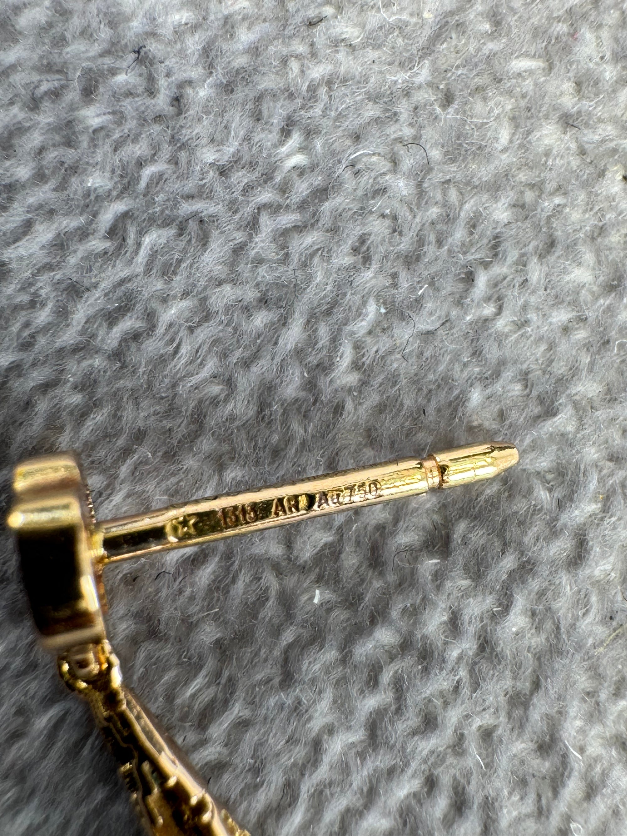 Gucci Diamantissima 18k Yellow Gold Small Drop Earrings