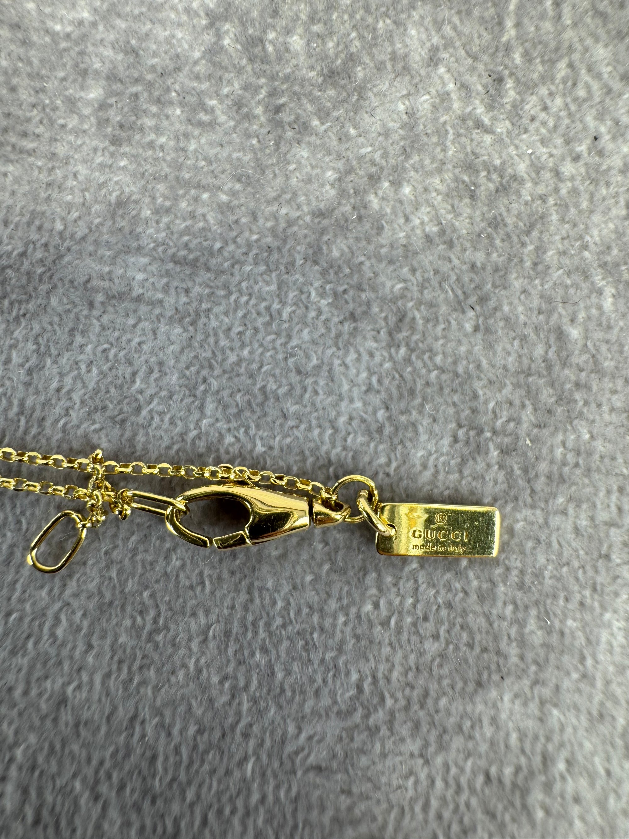 Gucci Diamantissima 18k Yellow Gold Pendant Necklace