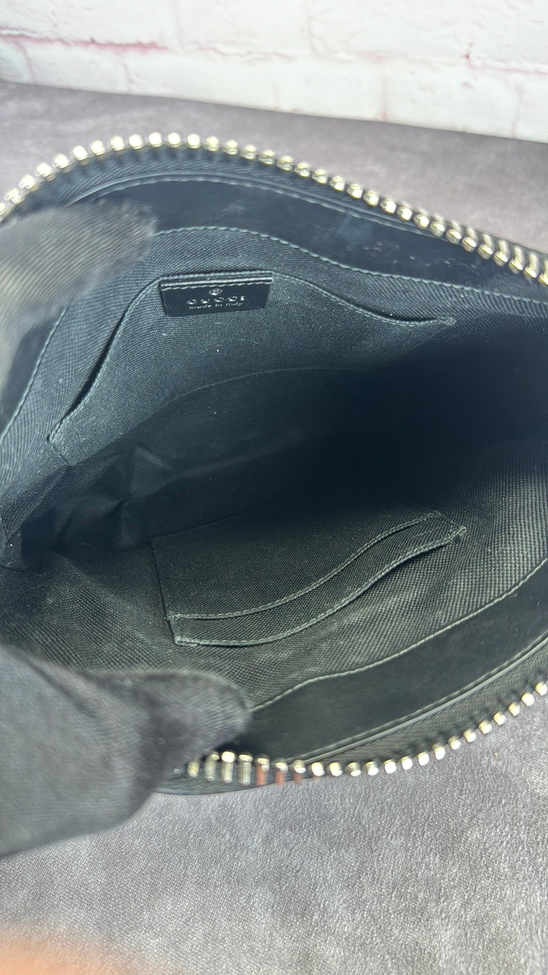 Gucci Supreme GG Canvas Black Messenger Bag