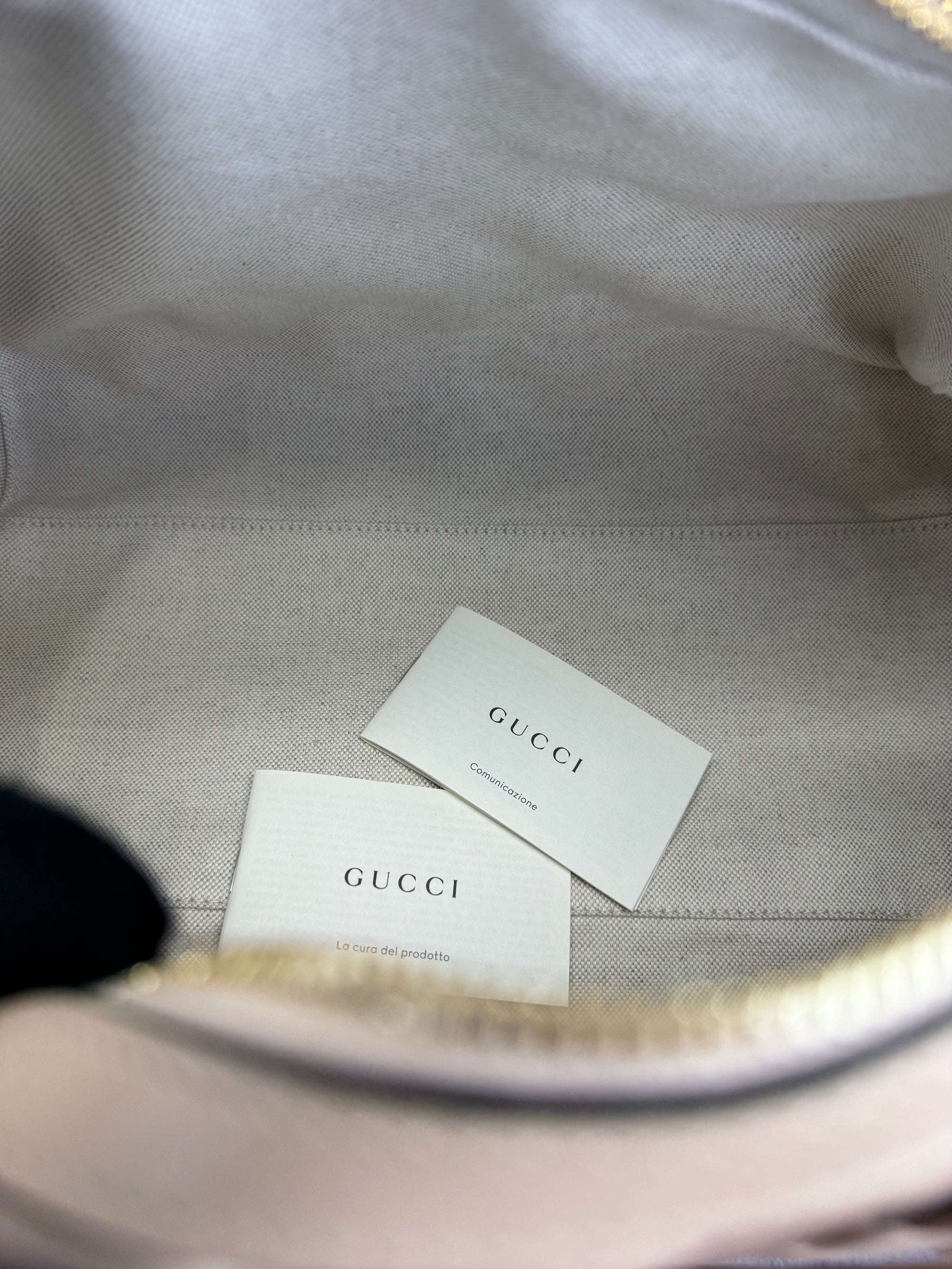 Gucci Beige Matelasse Medium Boston Bag