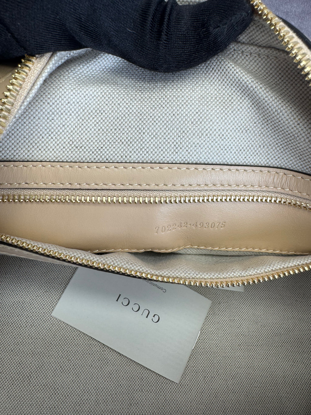 Gucci Beige Matelasse Medium Boston Bag