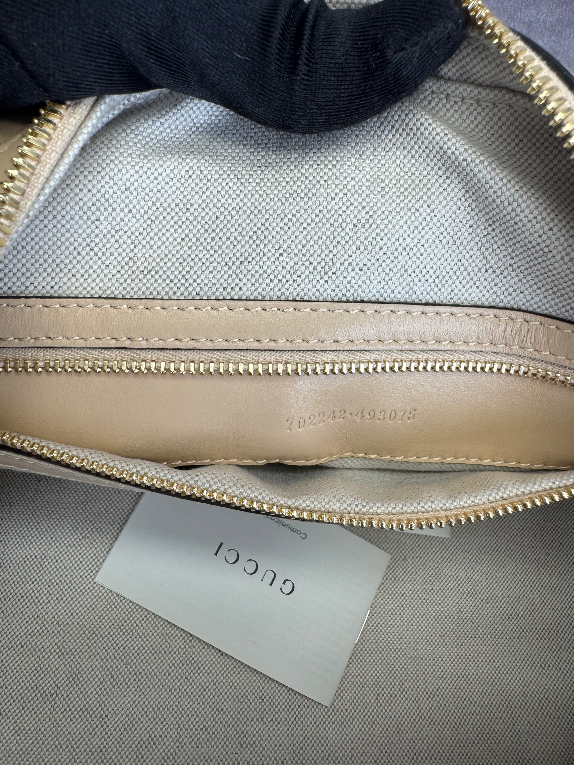 Gucci Beige Matelasse Medium Boston Bag