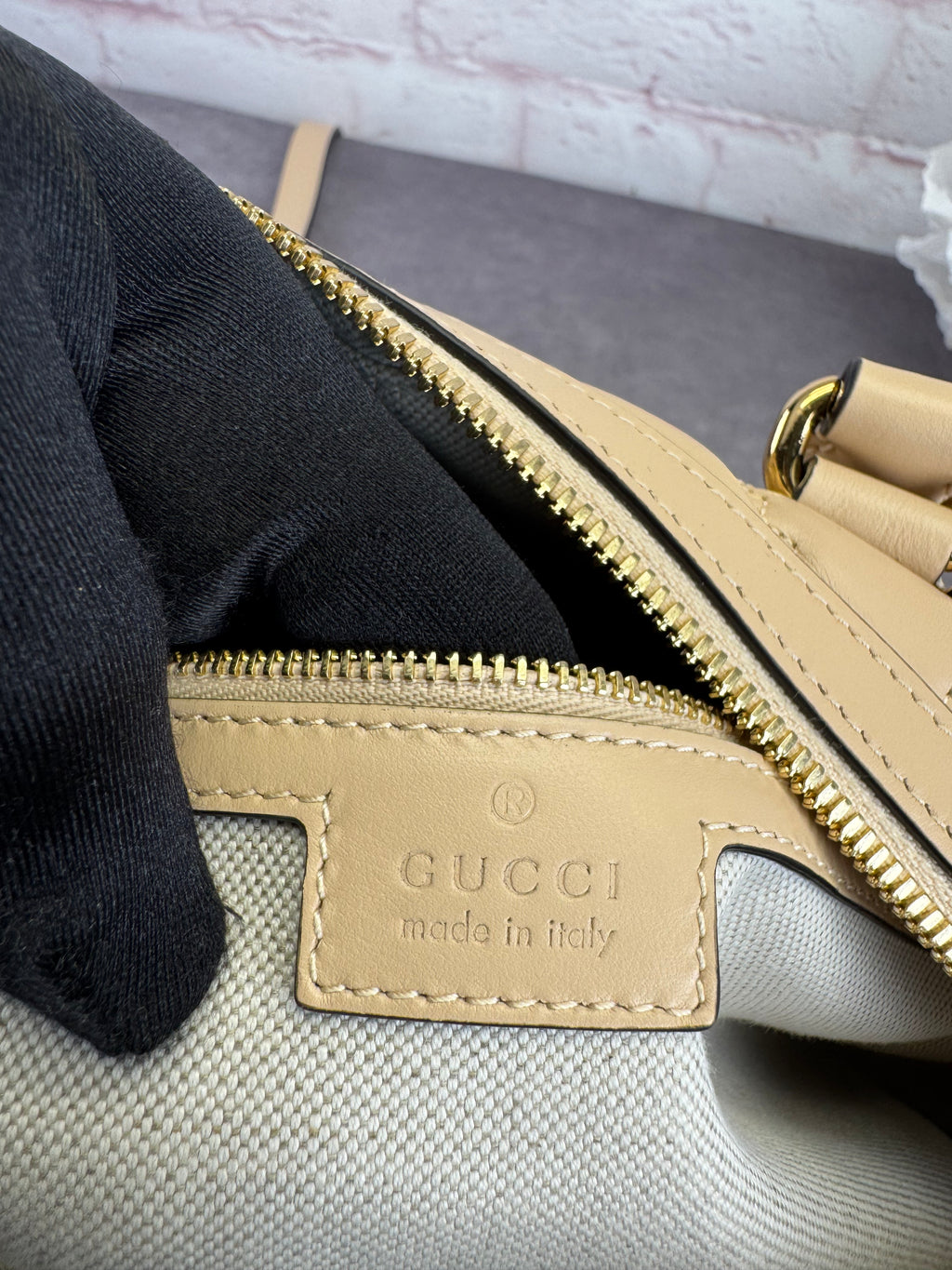 Gucci Beige Matelasse Medium Boston Bag