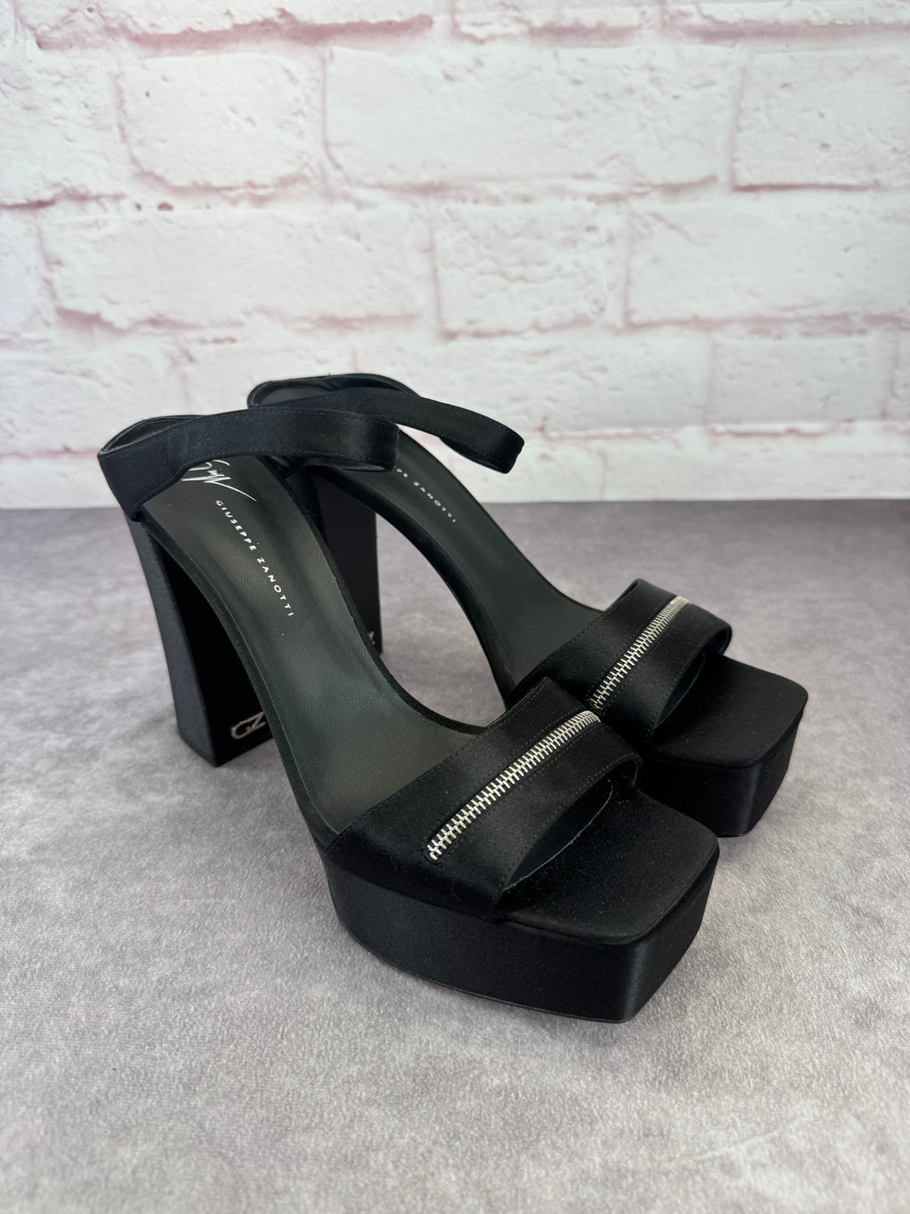 Giuseppe Zanotti Tytania Black Platform Heels 42
