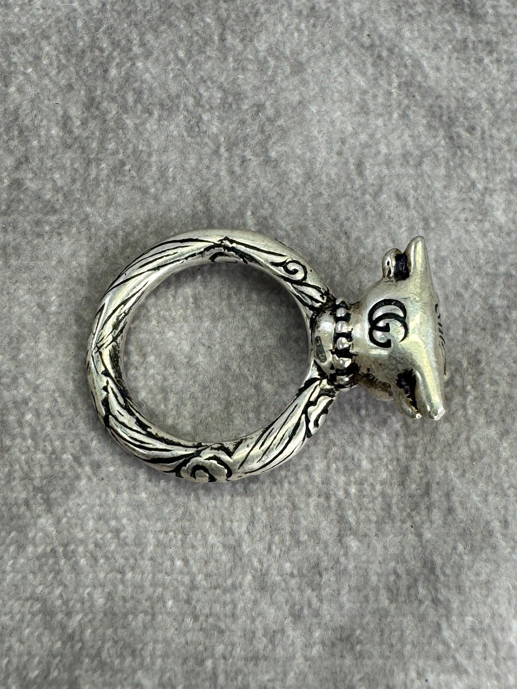 Gucci Anger Forest 925 Silver Bull Ring