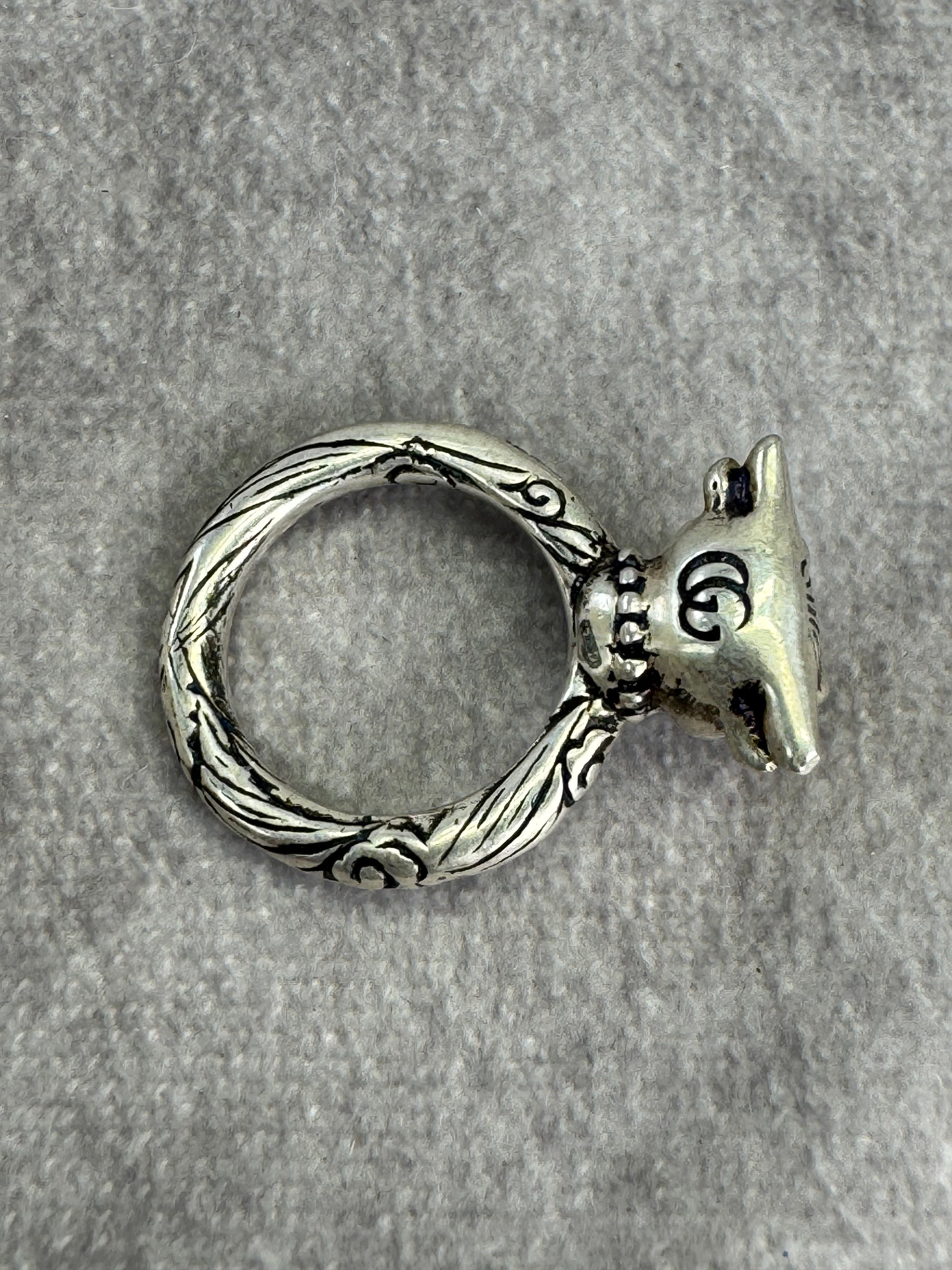 Gucci Anger Forest 925 Silver Bull Ring