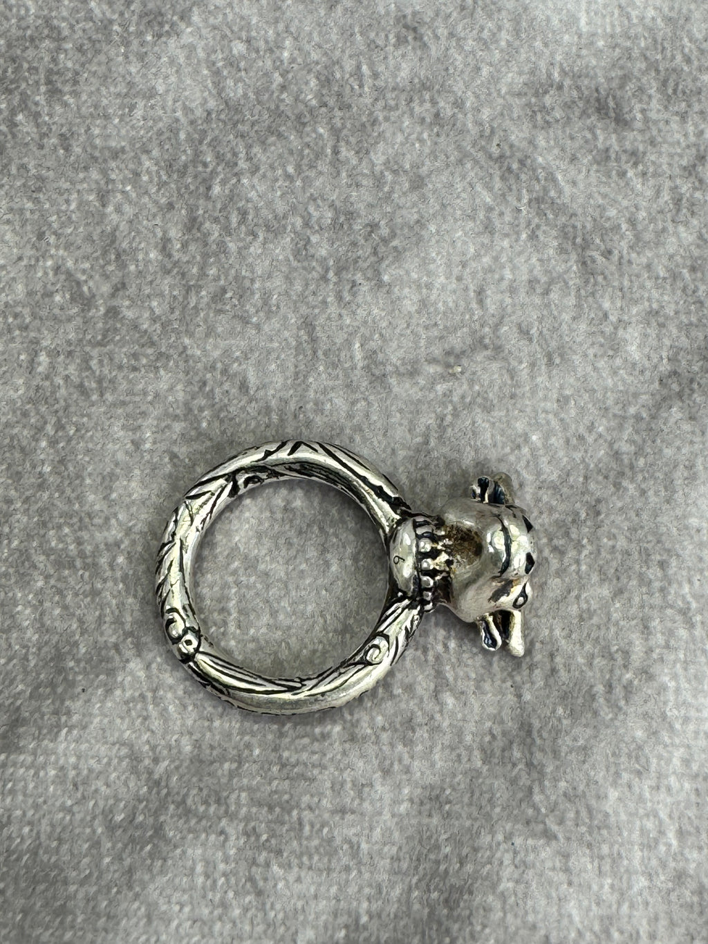 Gucci Anger Forest 925 Silver Bull Ring