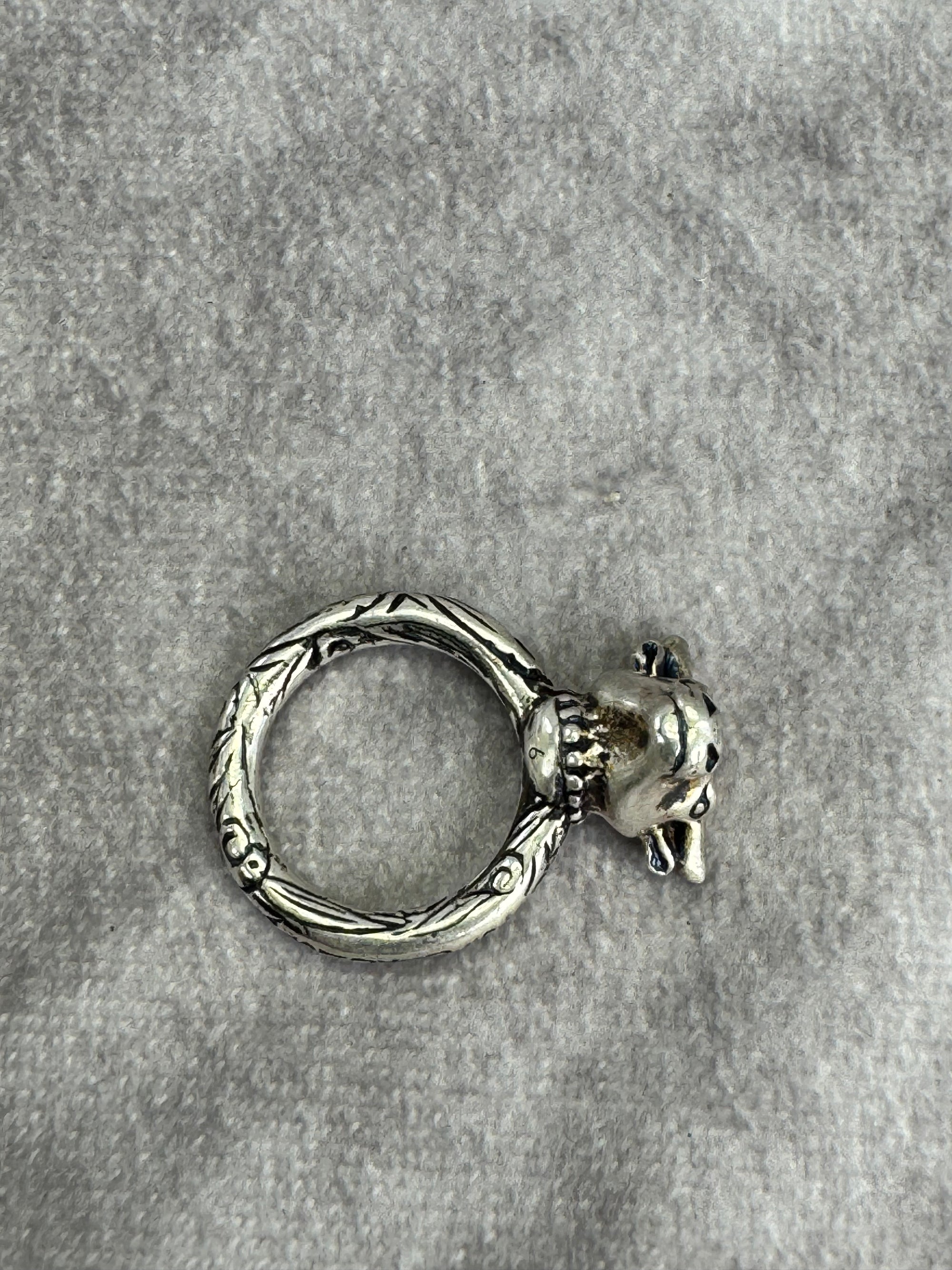 Gucci Anger Forest 925 Silver Bull Ring