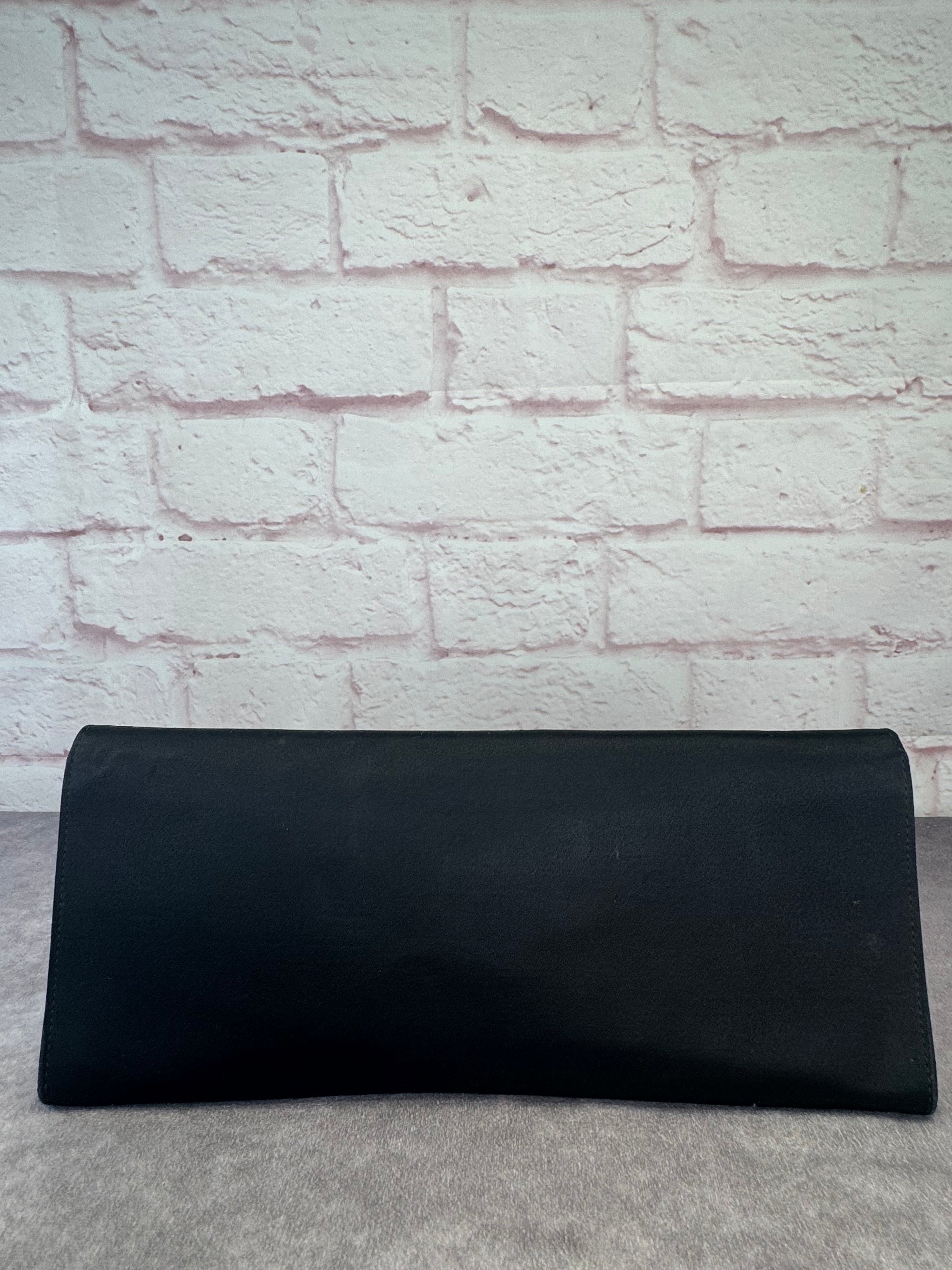 Gucci Tom Ford Large Satin Clutch Black