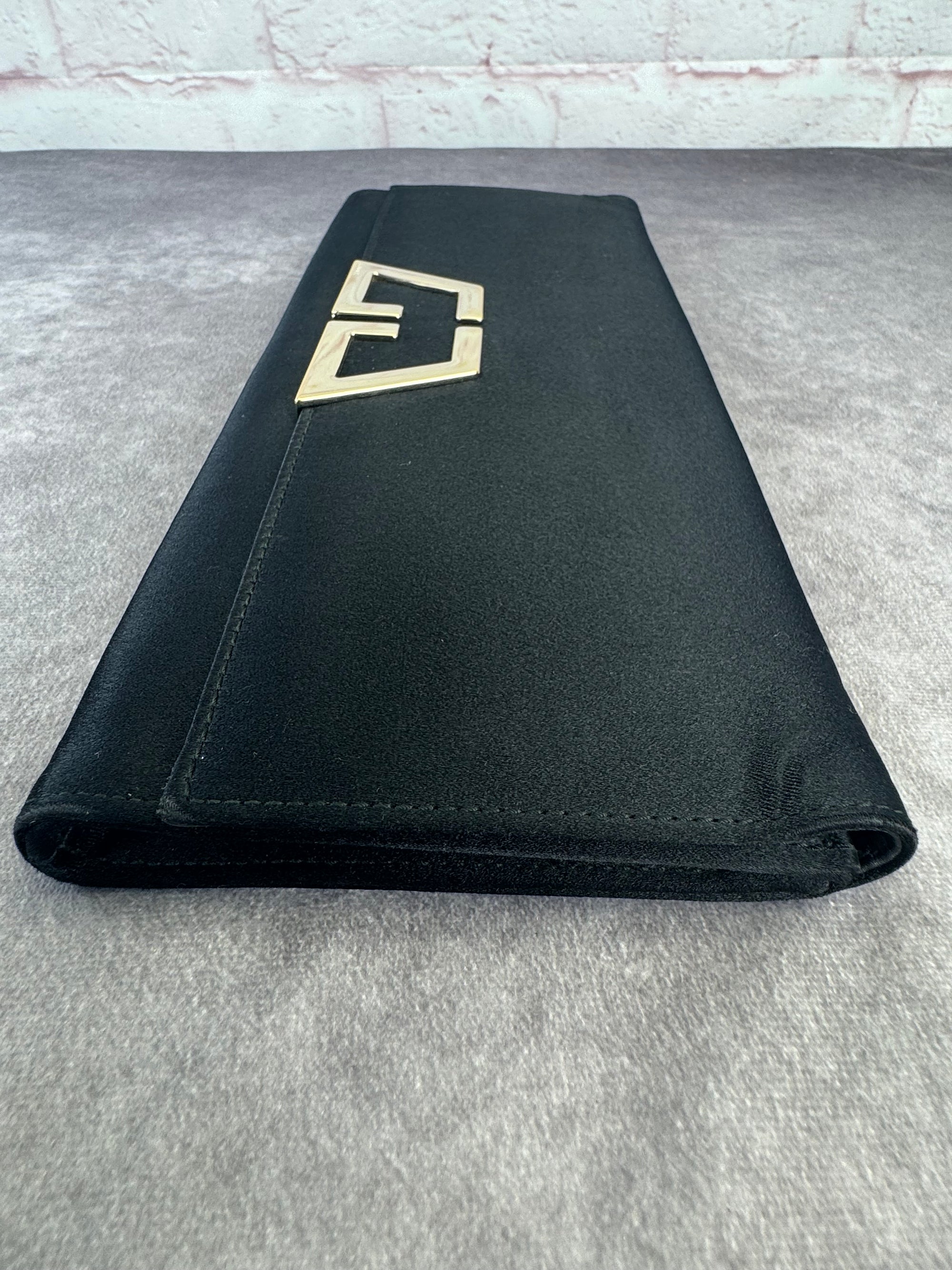 Gucci Tom Ford Large Satin Clutch Black