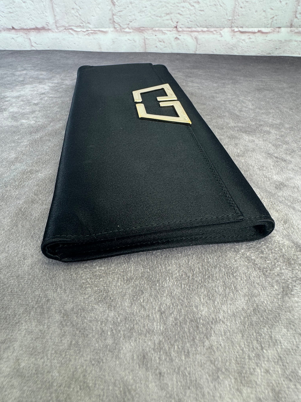 Gucci Tom Ford Large Satin Clutch Black