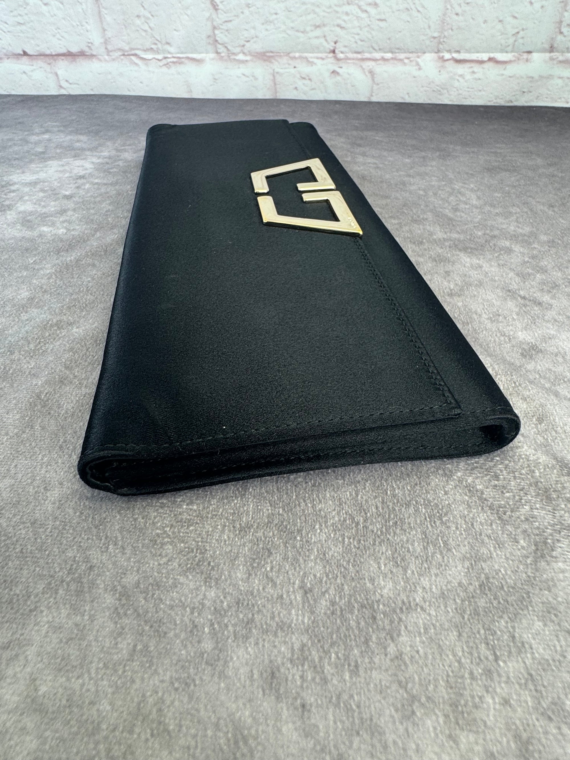 Gucci Tom Ford Large Satin Clutch Black