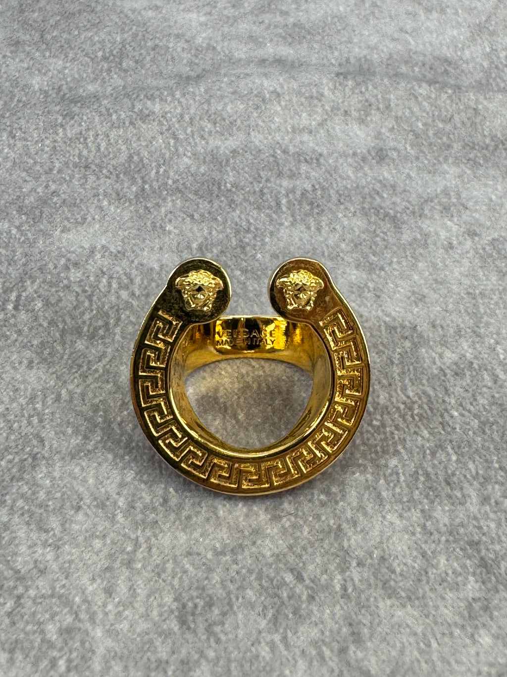 Versace Unisex Medusa Gold Rodeo Ring