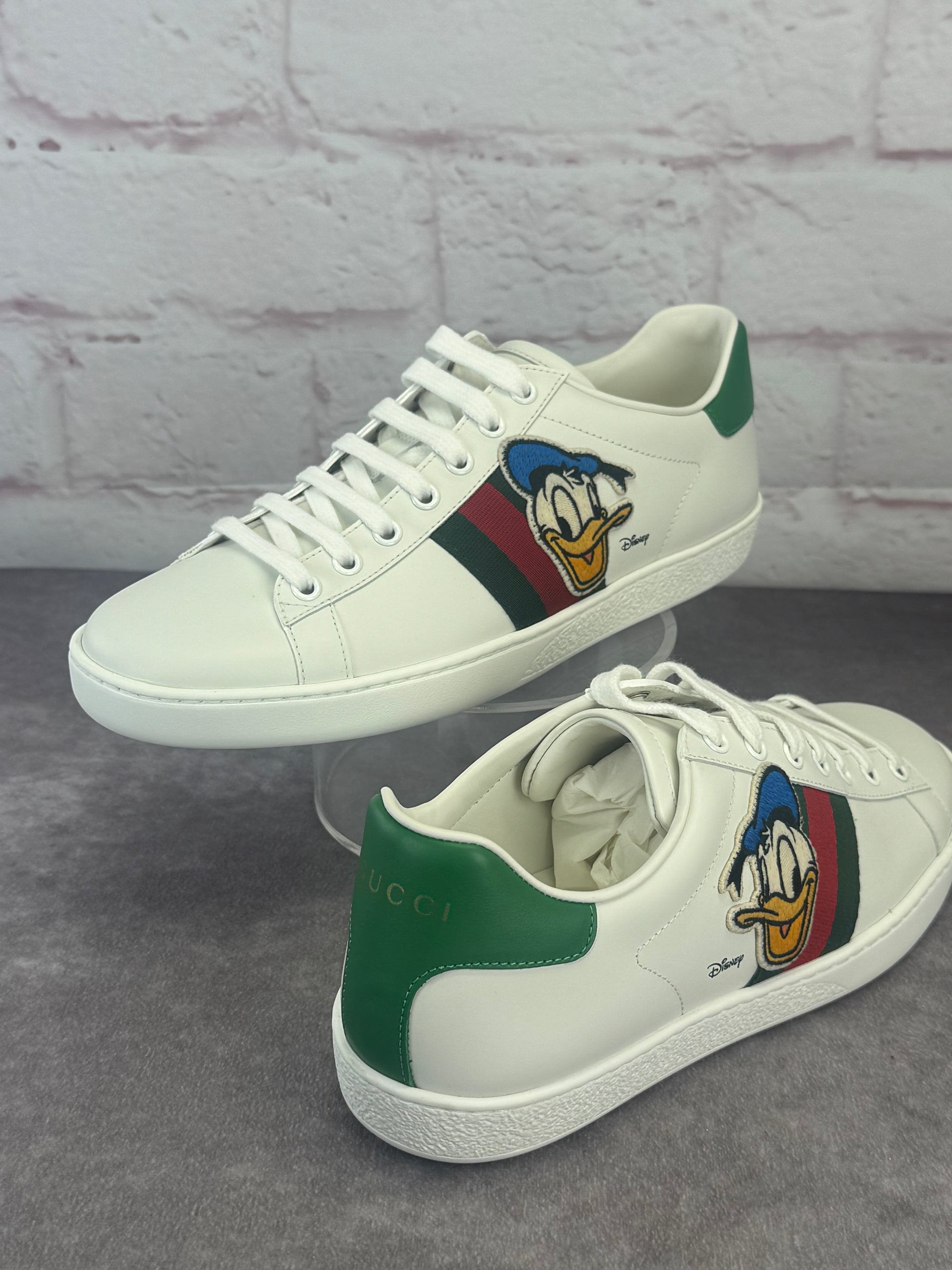 Gucci x Disney NIB Donald Duck Ace Web Low Top Sneakers
