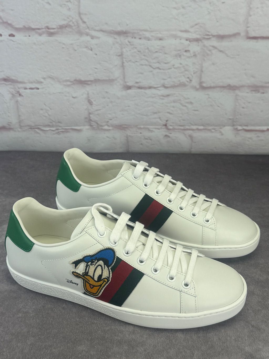 Gucci x Disney NIB Donald Duck Ace Web Low Top Sneakers