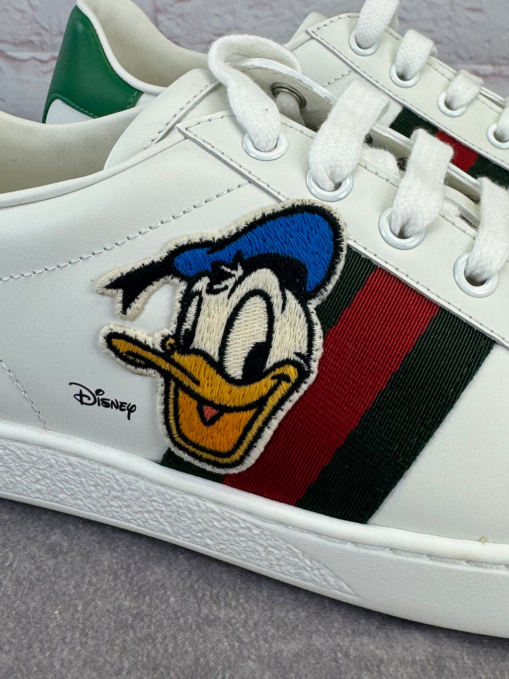 Gucci x Disney NIB Donald Duck Ace Web Low Top Sneakers