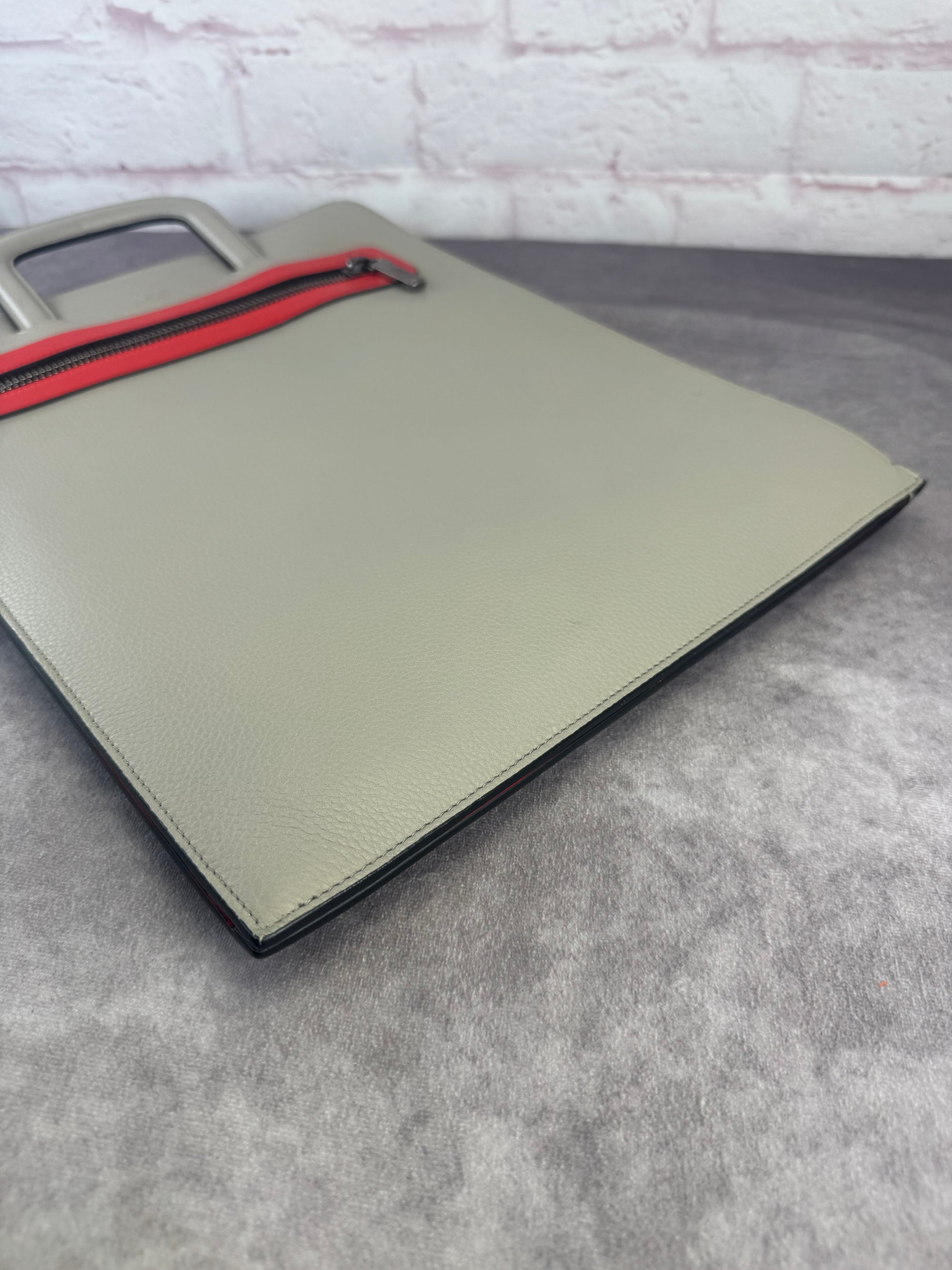 Christian Louboutin Trictrac Portfolio Leather Stud Spike Bag