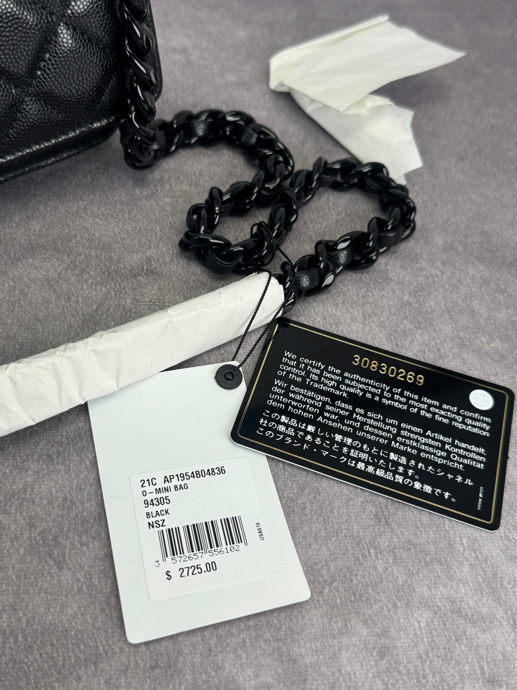 Chanel NEW Caviar My Everything Wallet on a Chain