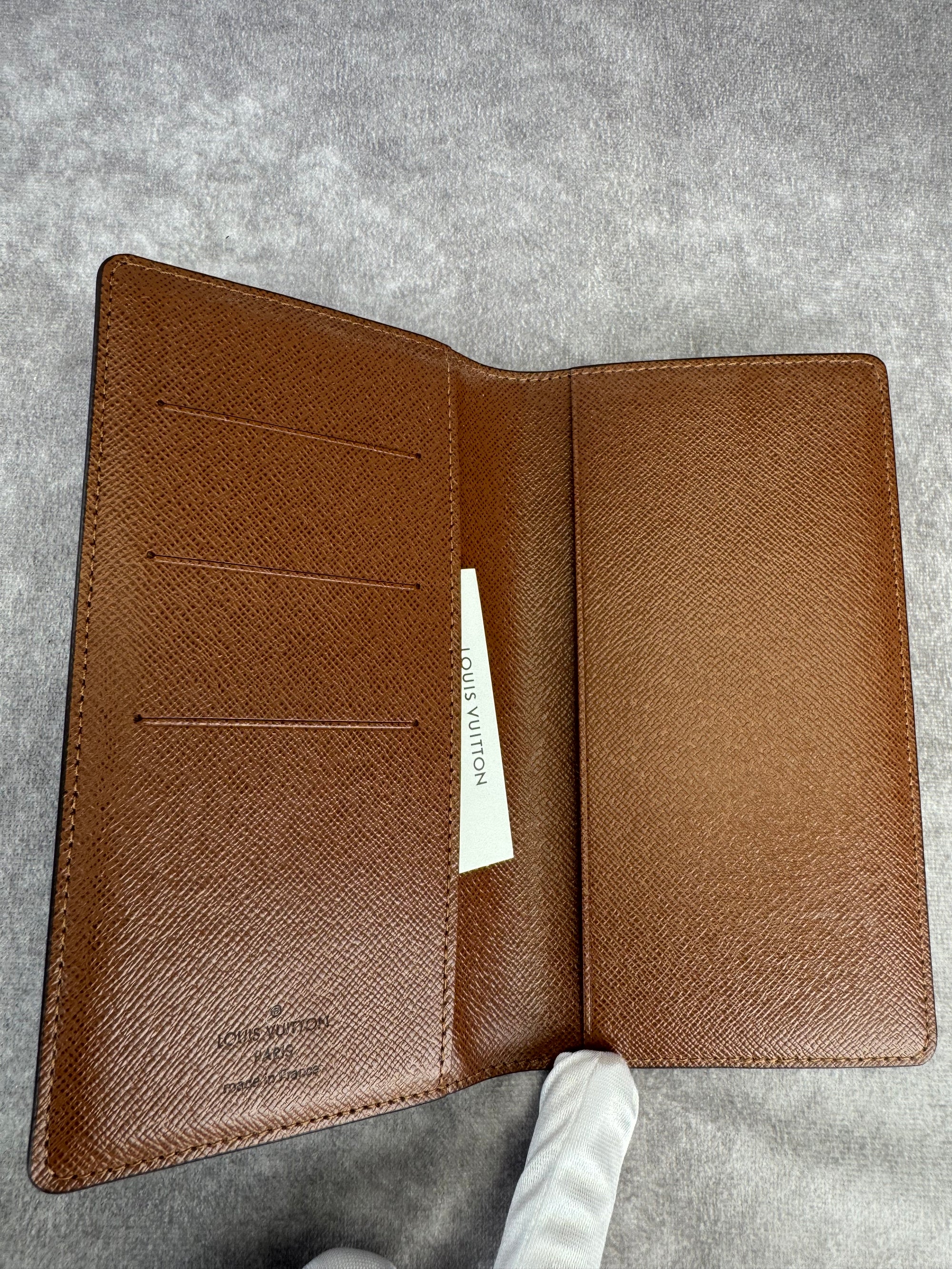 Louis Vuitton Monogram Canvas Card Organizer Checkbook Wallet