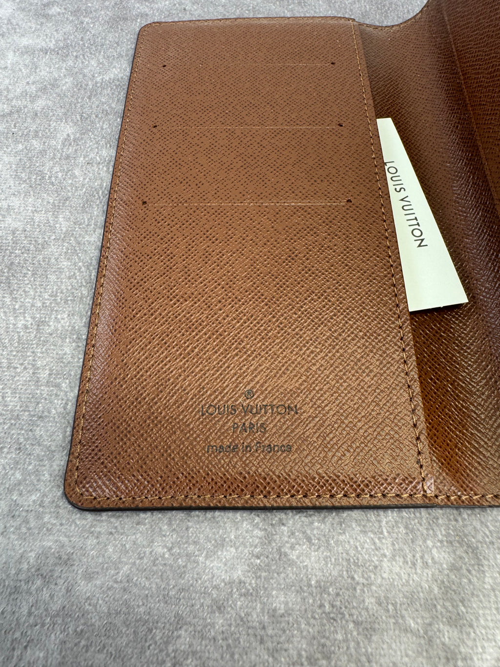 Louis Vuitton Monogram Canvas Card Organizer Checkbook Wallet