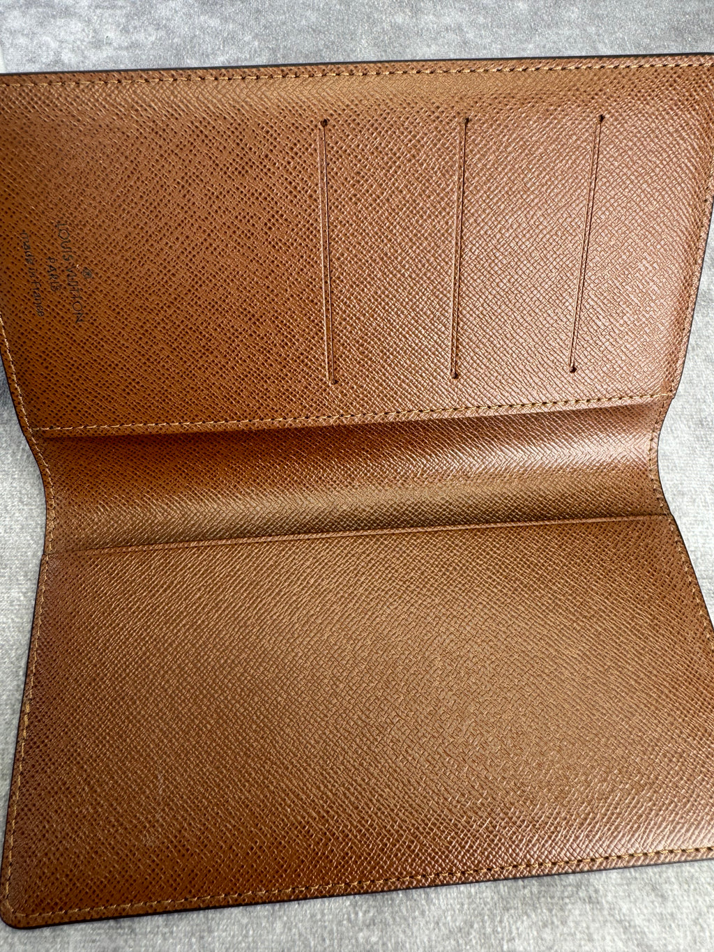 Louis Vuitton Monogram Canvas Card Organizer Checkbook Wallet