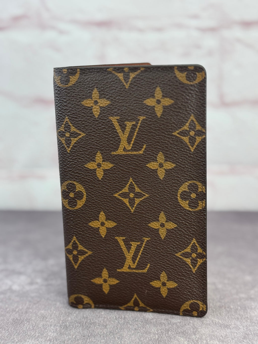 Louis Vuitton Monogram Canvas Card Organizer Checkbook Wallet