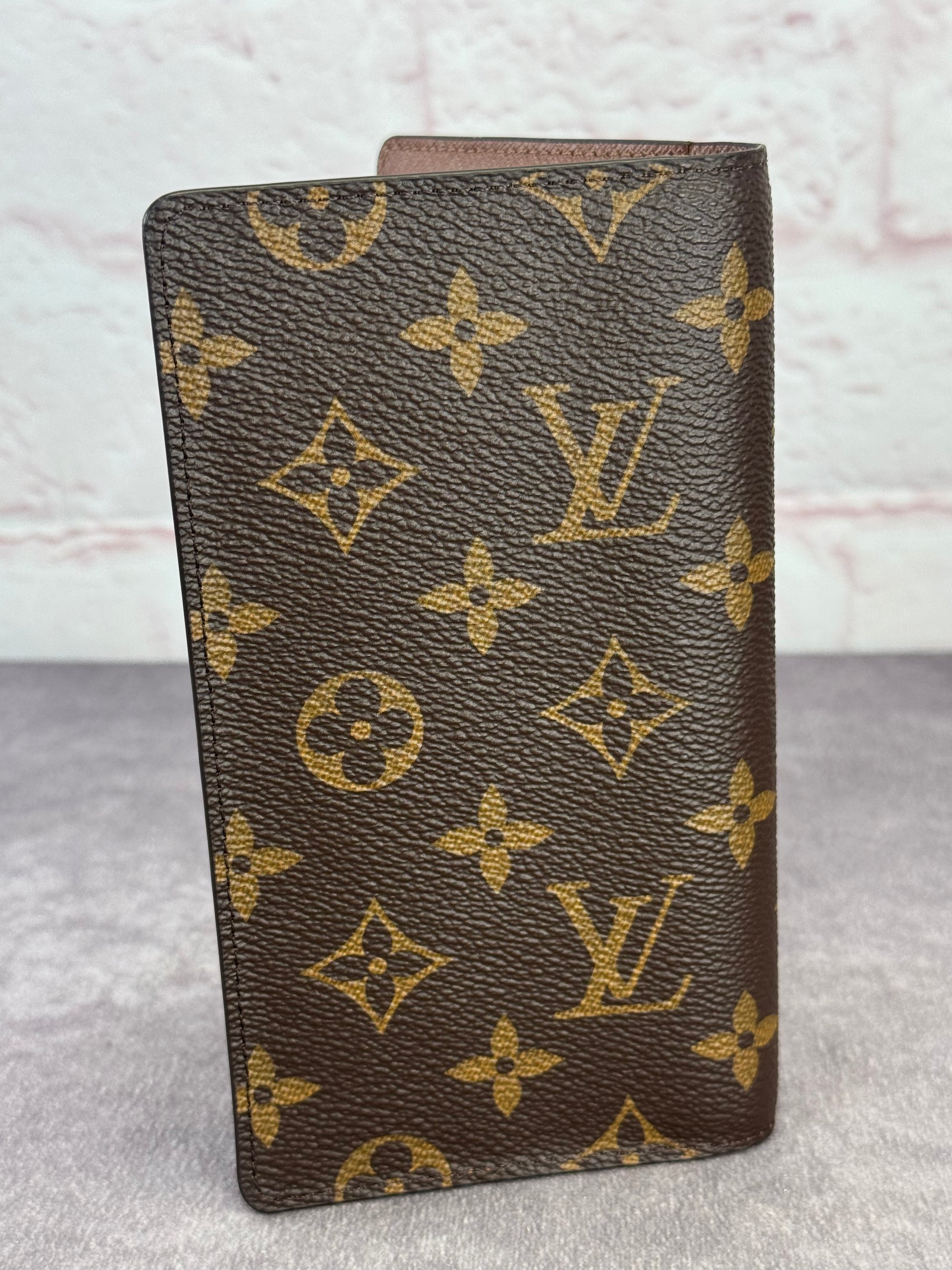 Louis Vuitton Monogram Canvas Card Organizer Checkbook Wallet