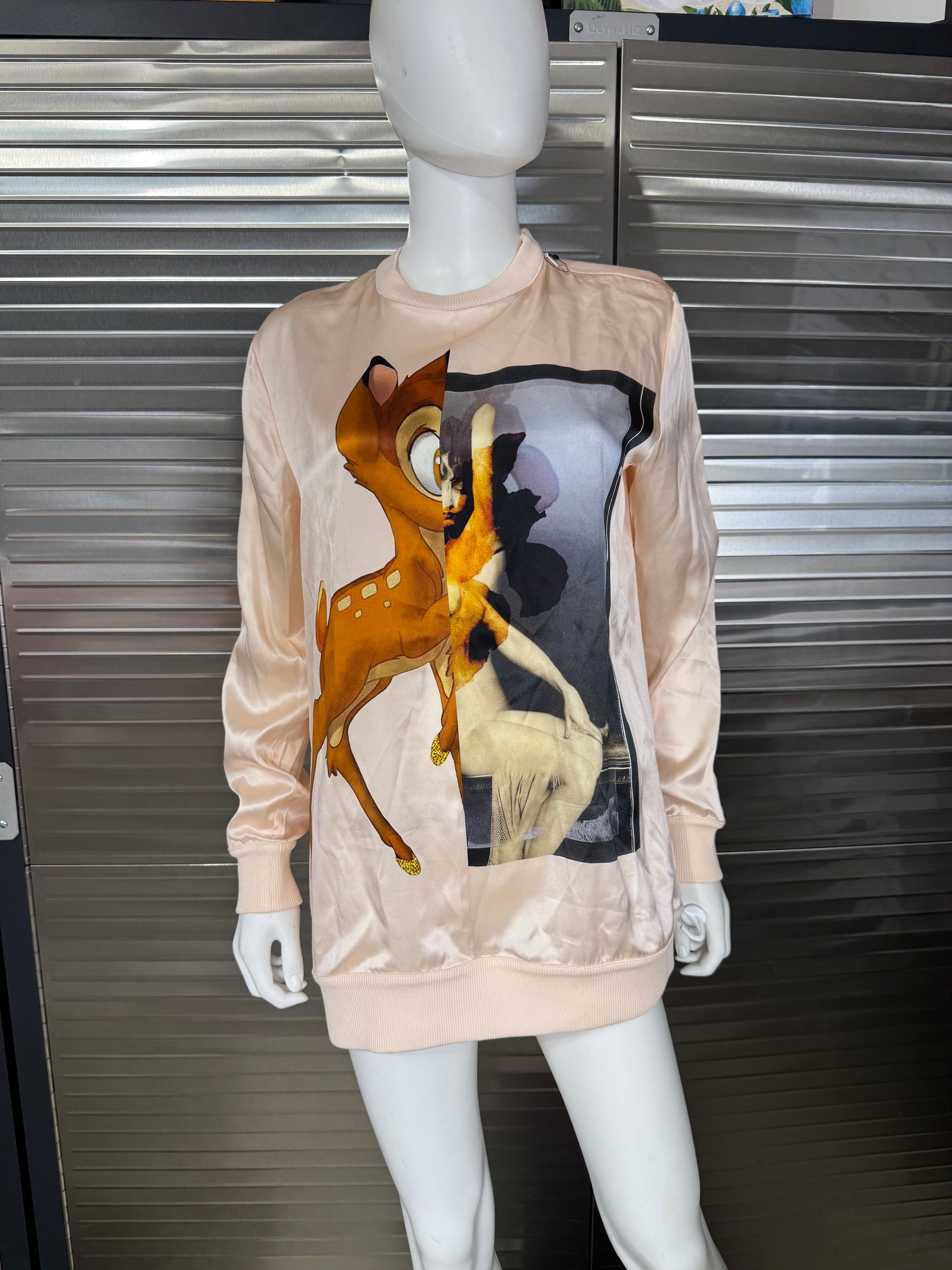 Givenchy Bambi Disney Graphic Silk Lightweight Sweatshirt Pullover