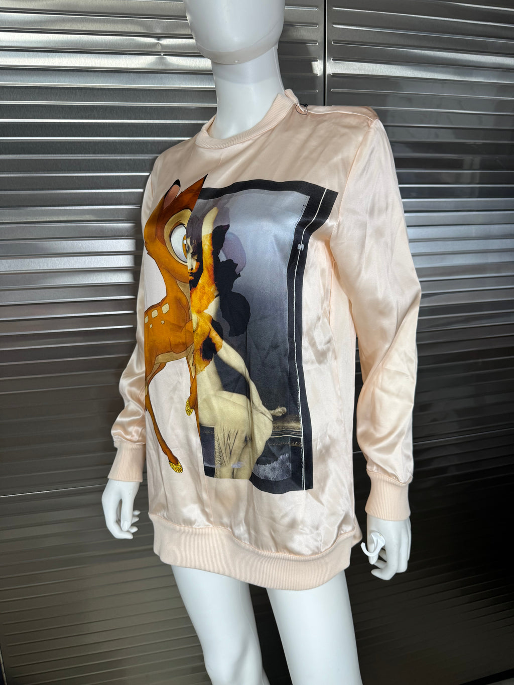 Givenchy Bambi Disney Graphic Silk Lightweight Sweatshirt Pullover