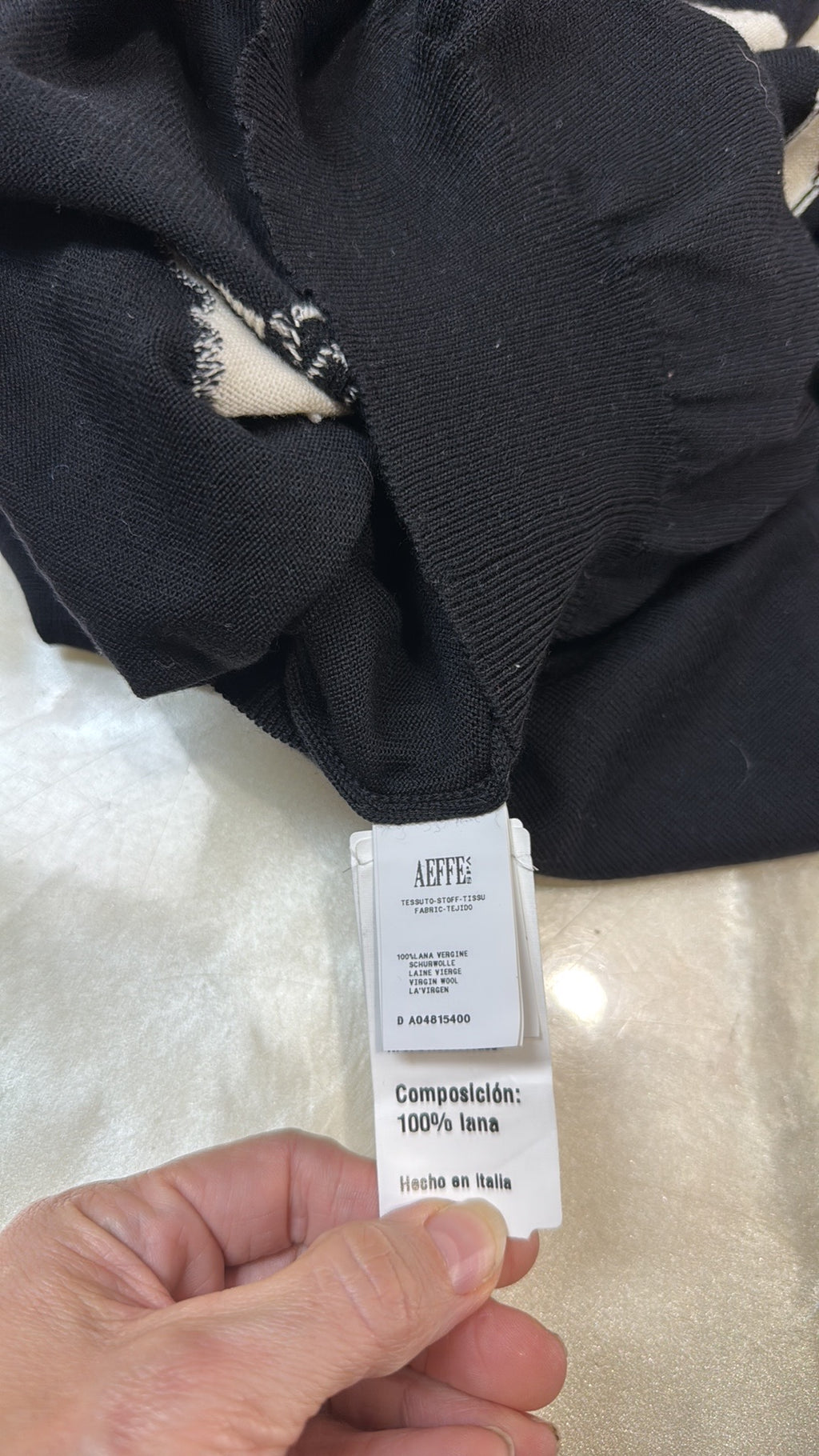 Moschino Couture Lightweight Wool Black Skull & Crossbone Sweater Dress XS