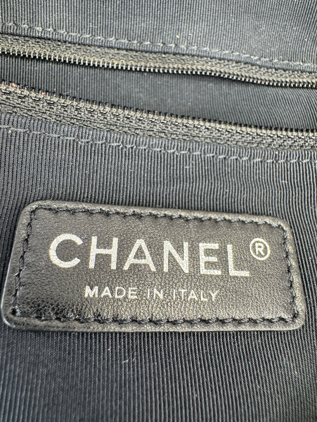 Chanel Gunmetal Leather Chain Me Quilted Bag